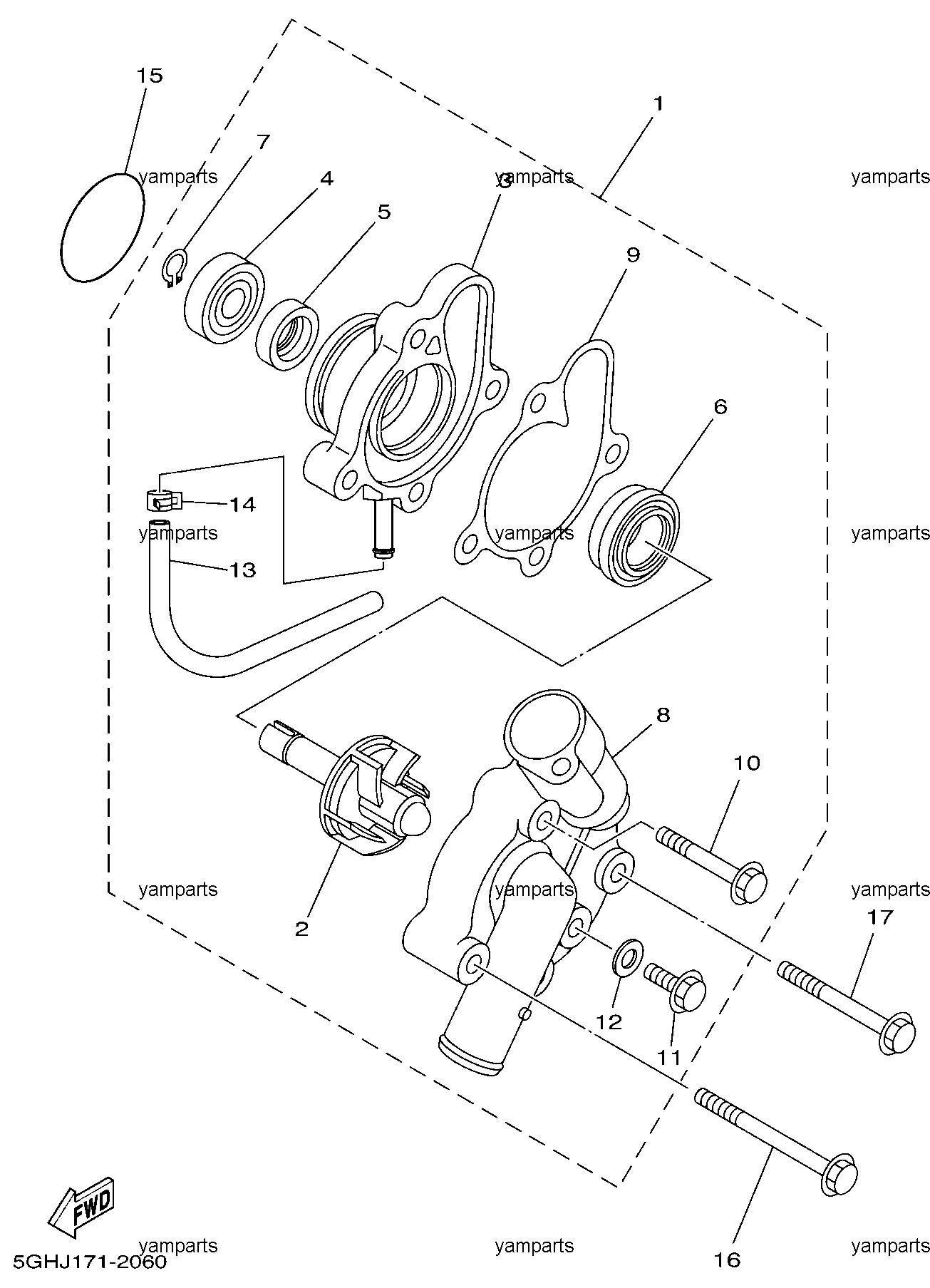Помпа охлаждения