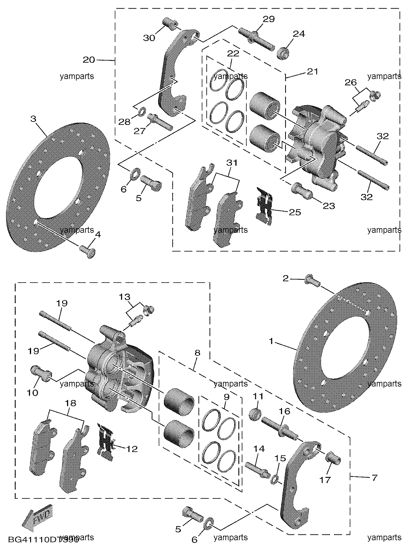 Тормоза передние