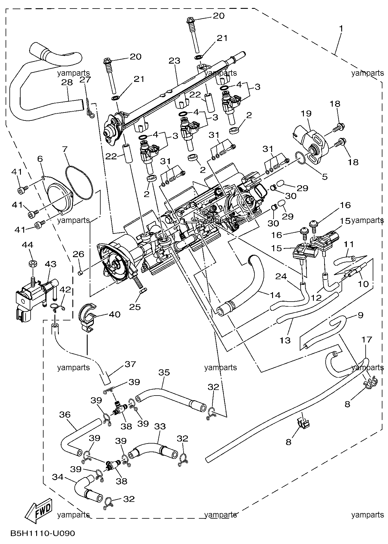 Заслонки впуска, инжекторы