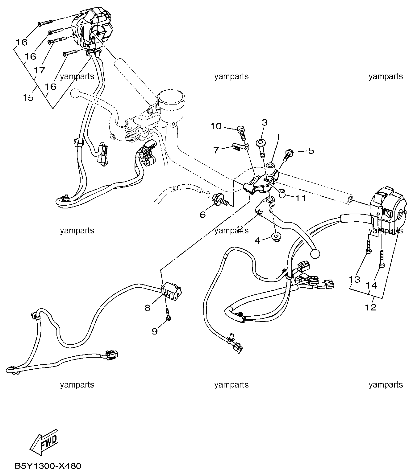 Детали электрические на руле