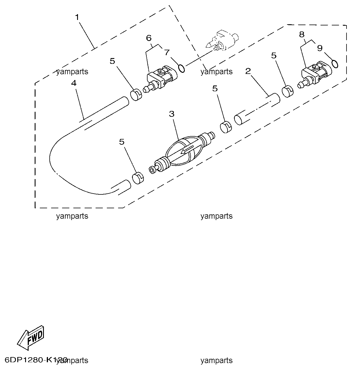 Шланг топливный