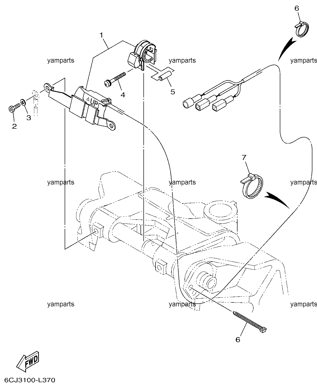 Датчик ограничения подъёма двигателя (опционально)