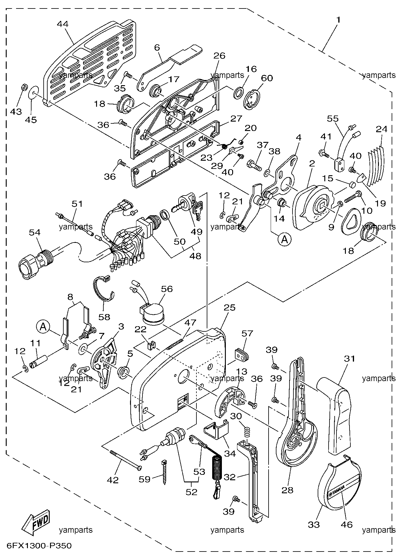 Управление дистанционное 703 (детальная схема)
