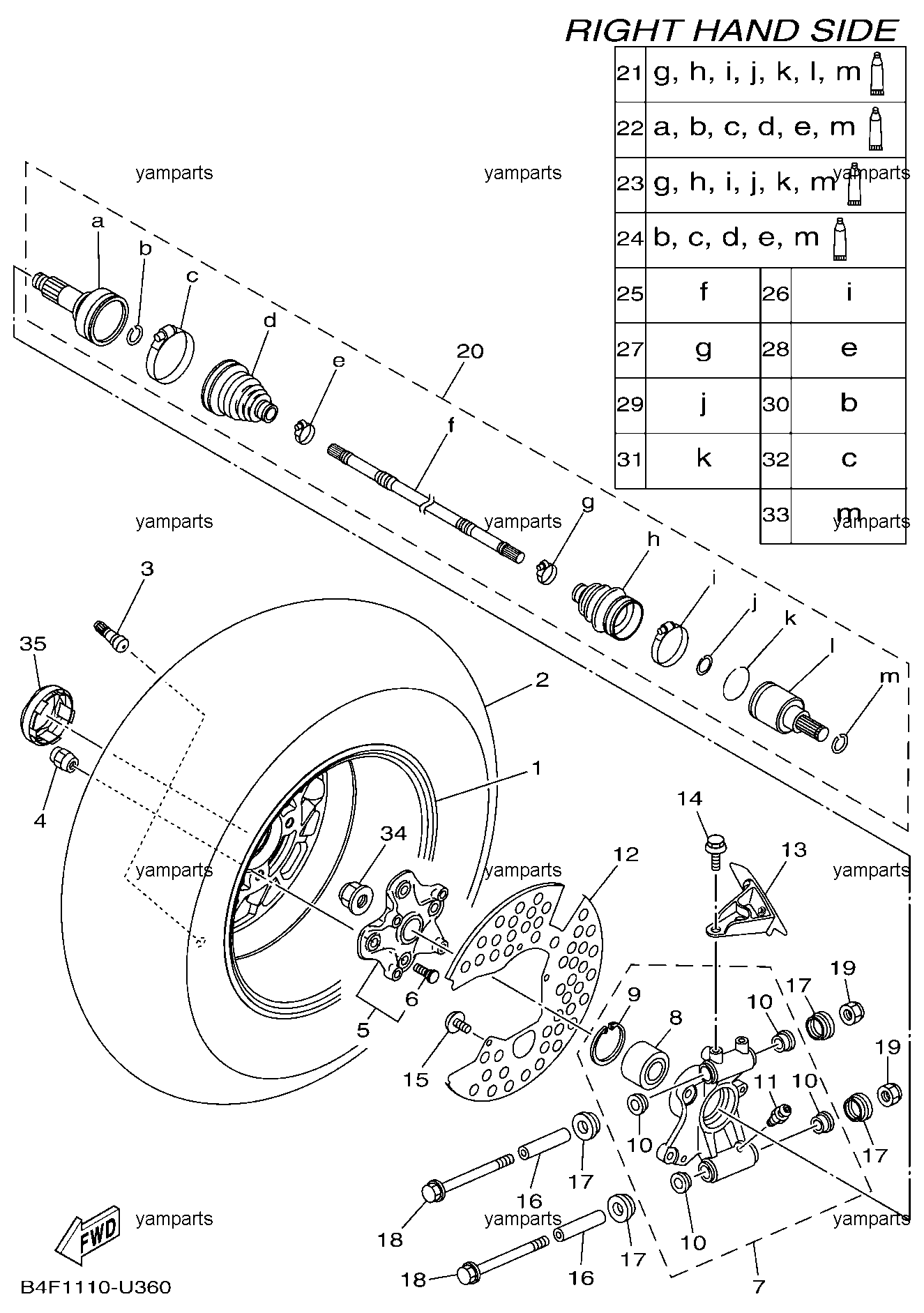 Привод и колесо задние правые