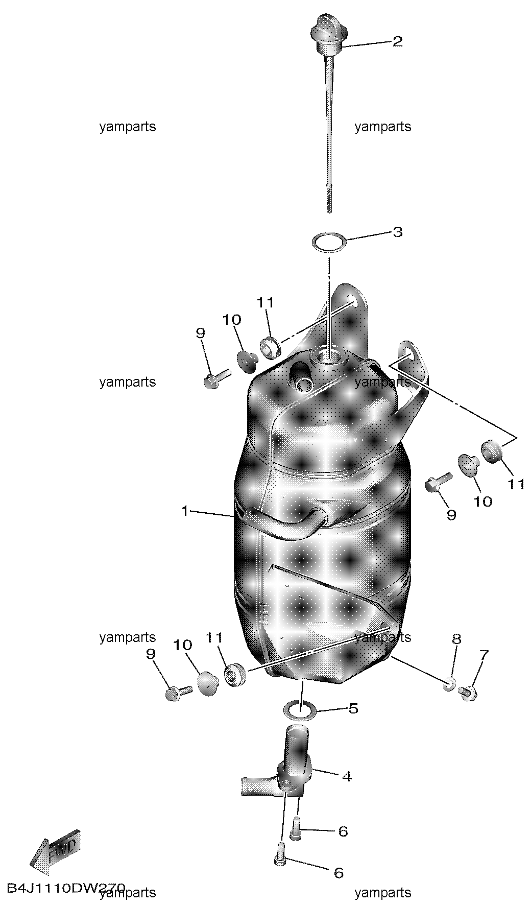 Бак масляный