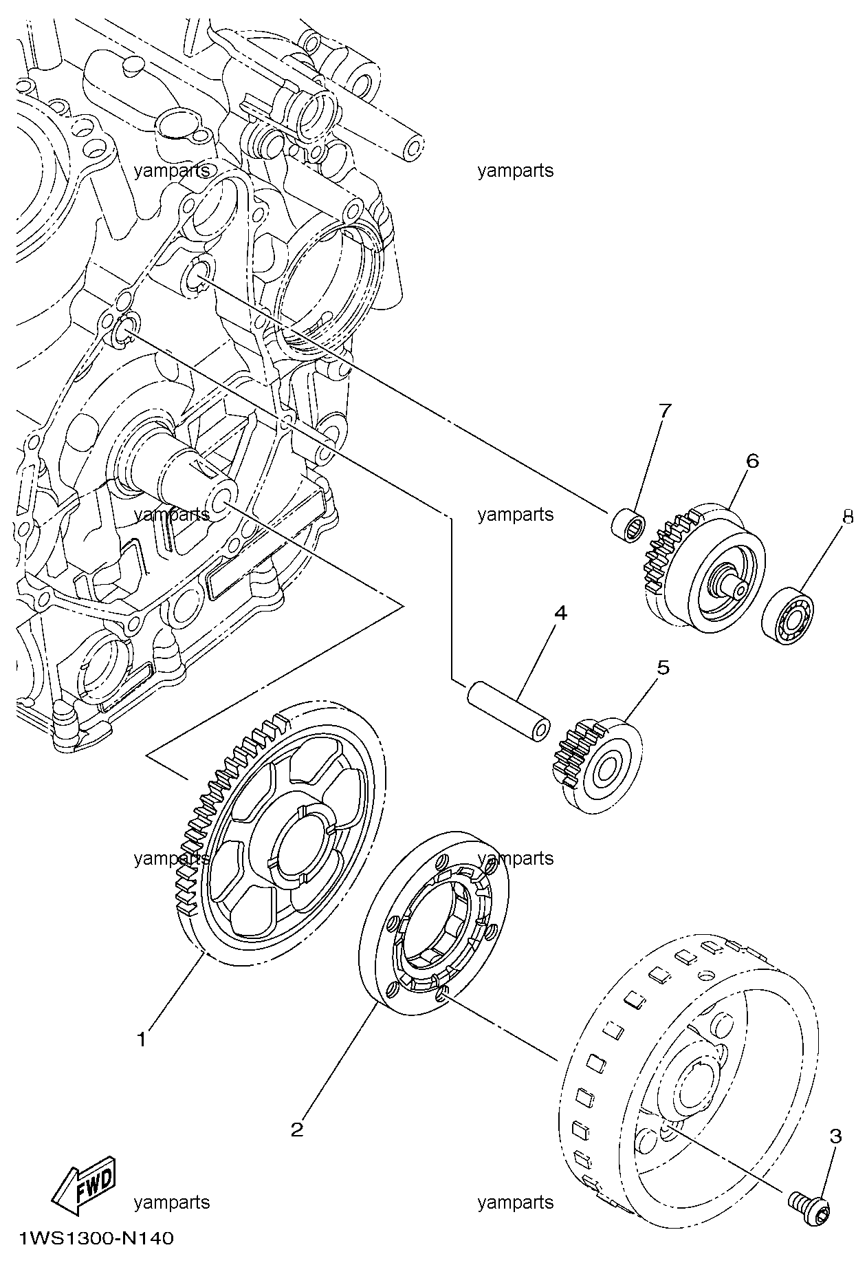 Муфта обгонная (сцепление стартера)