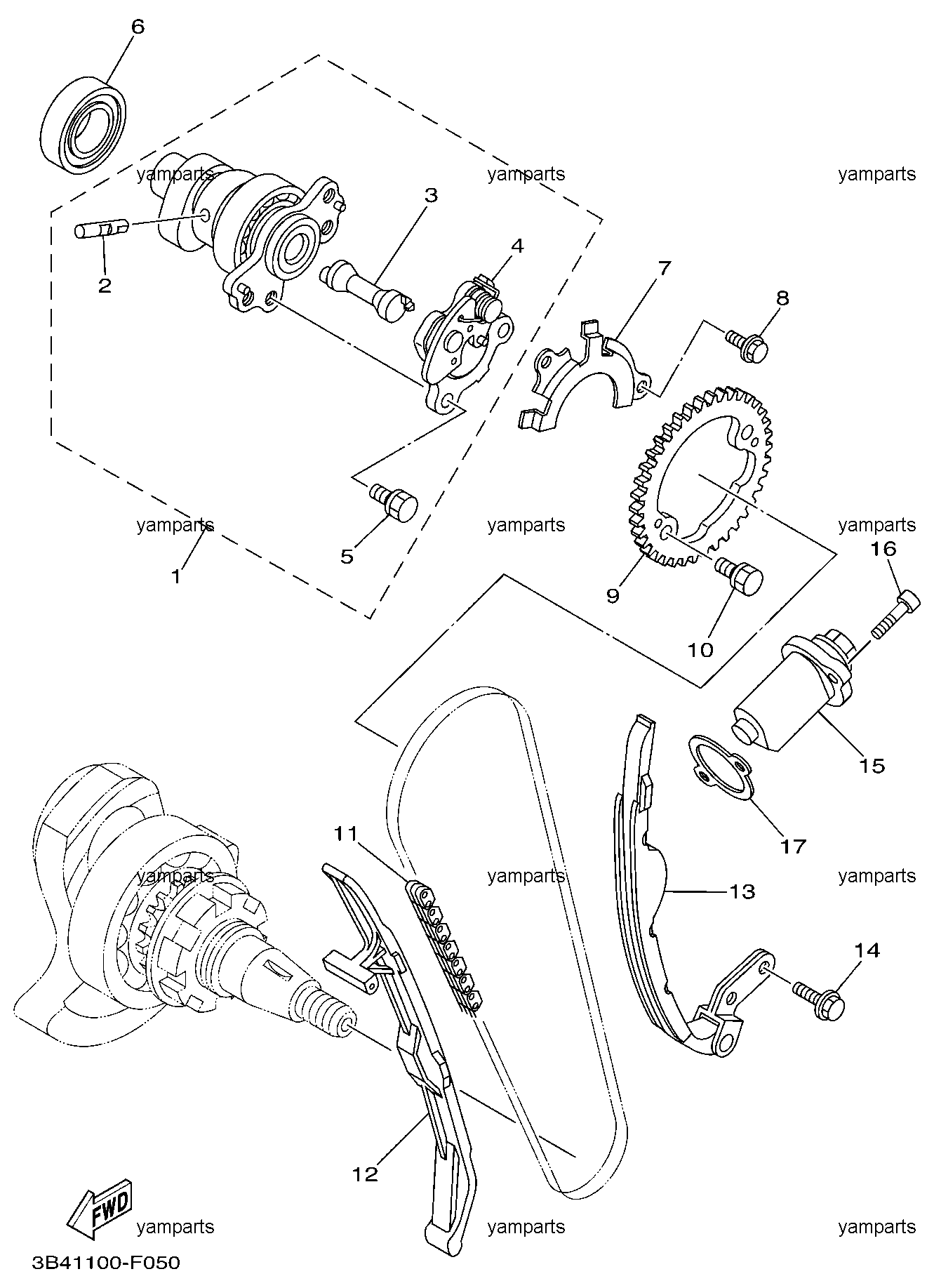 Распредвал, цепь