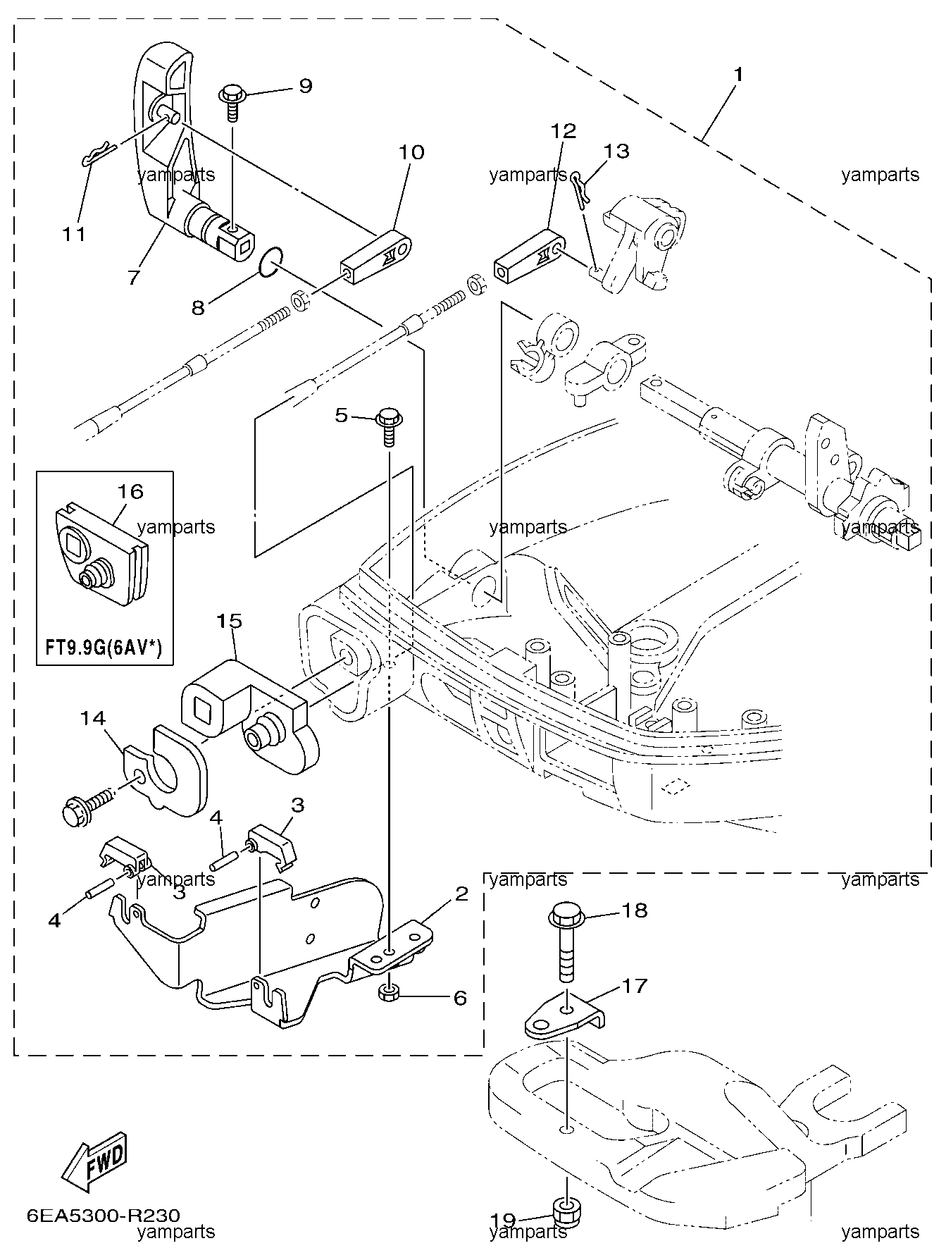 Детали для подключения ДУ (MH)