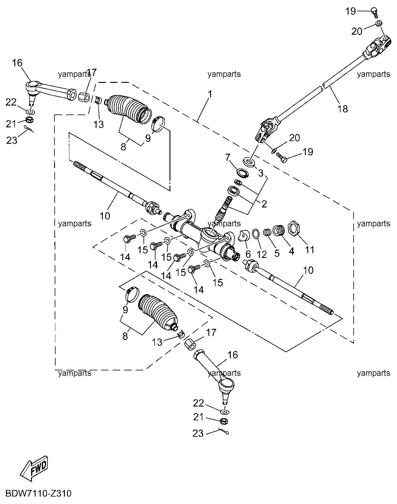 Управление рулевое