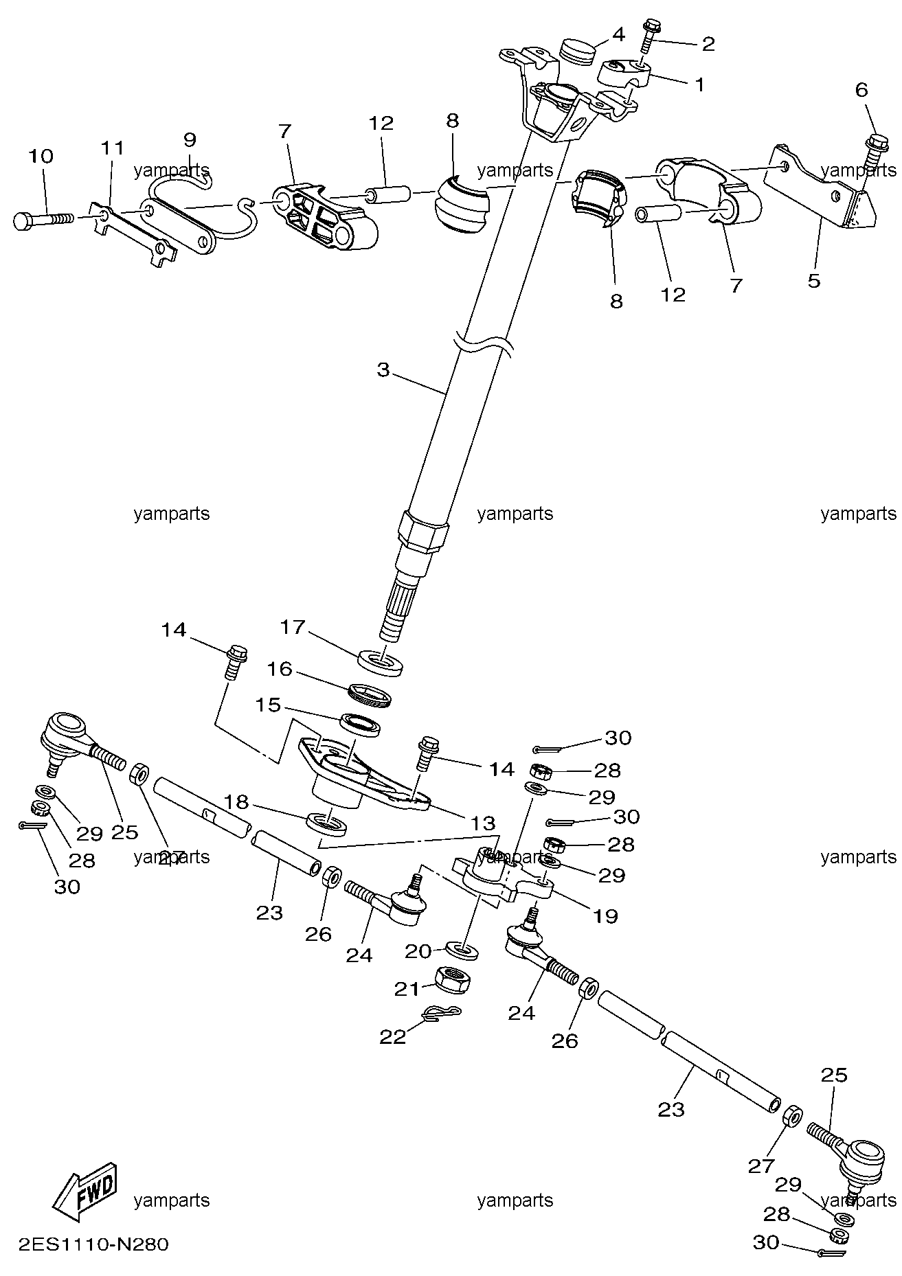 Управление рулевое