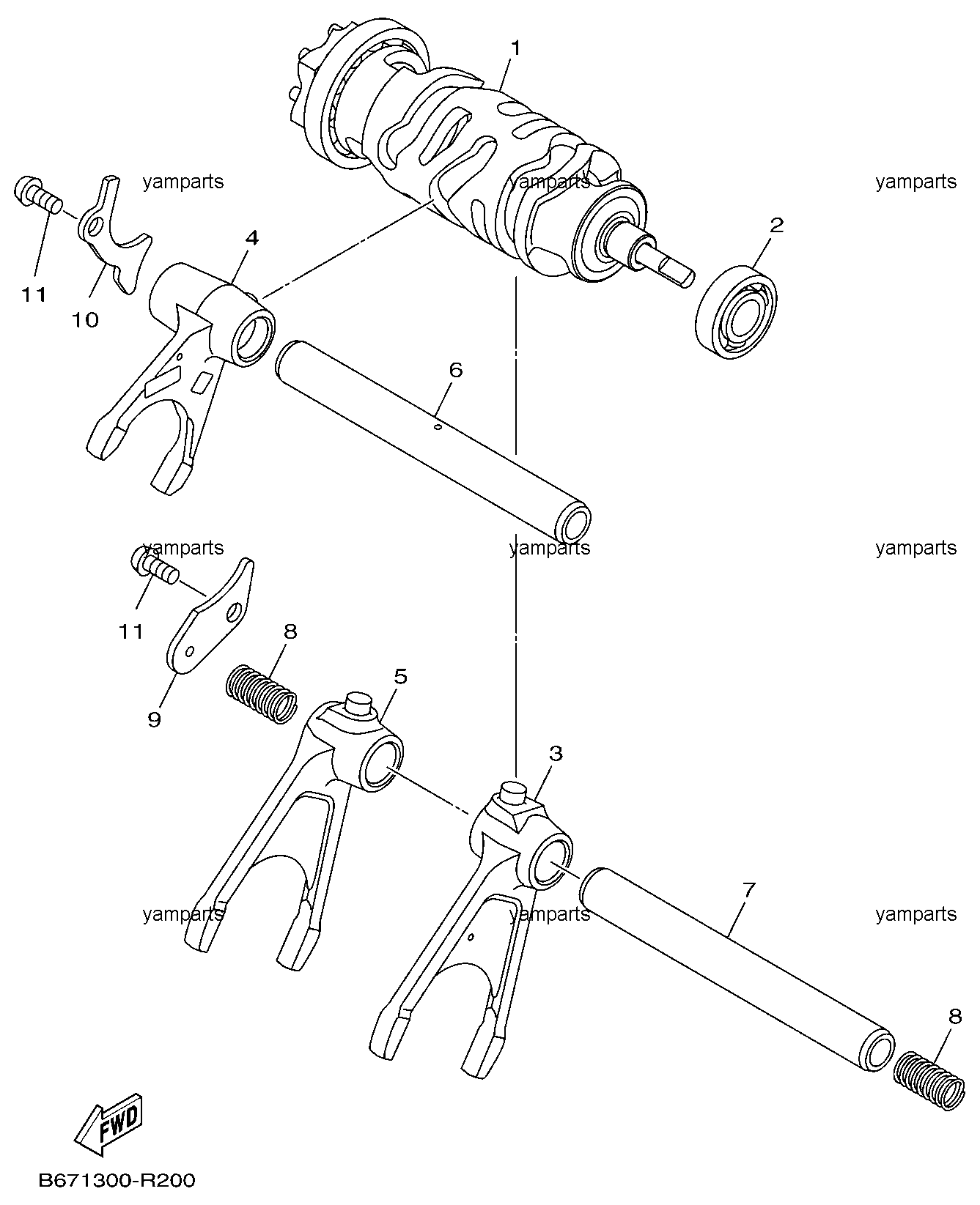 Вал переключателей