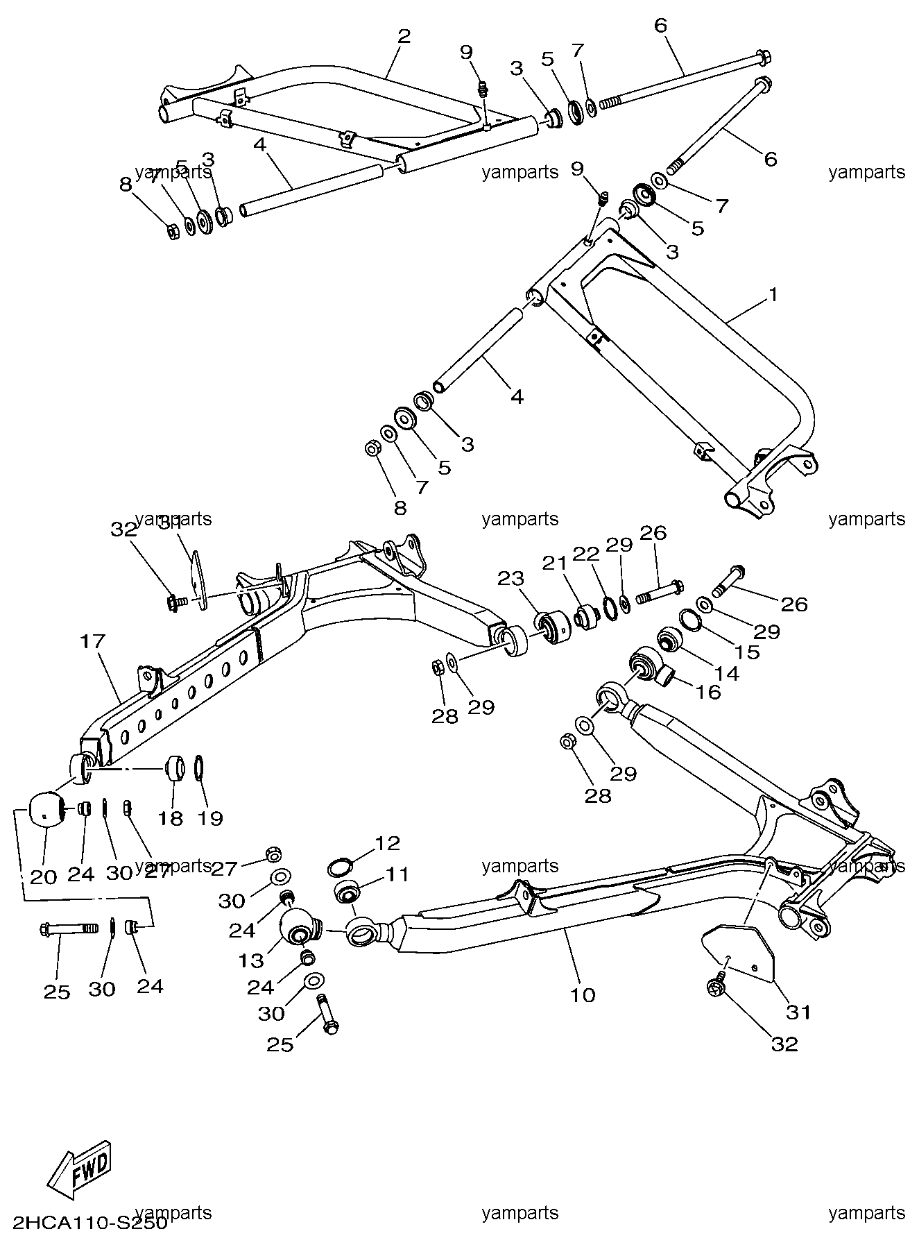 Рычаги задней подвески