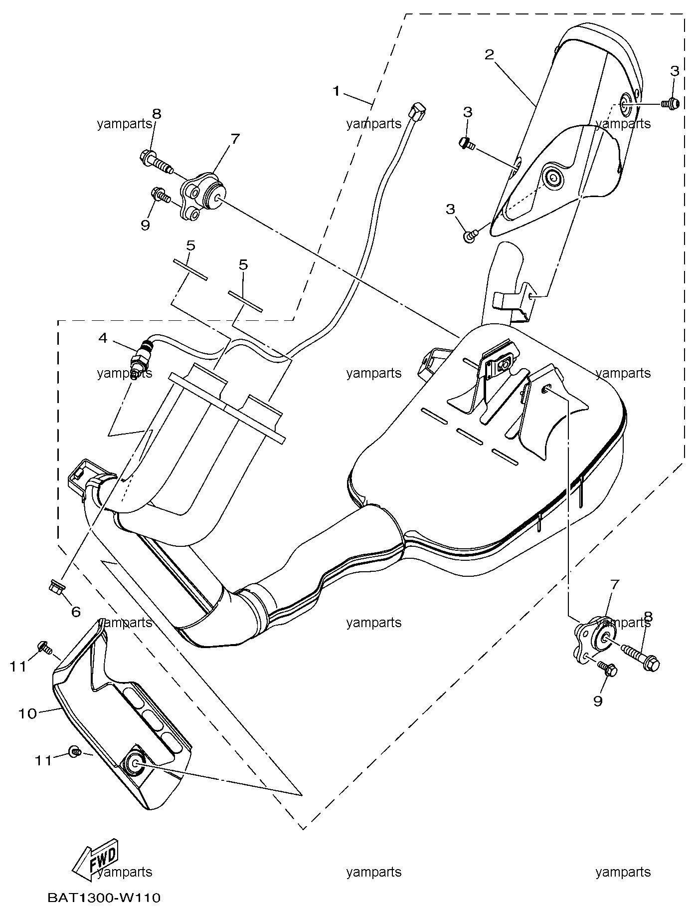 Детали выхлопа