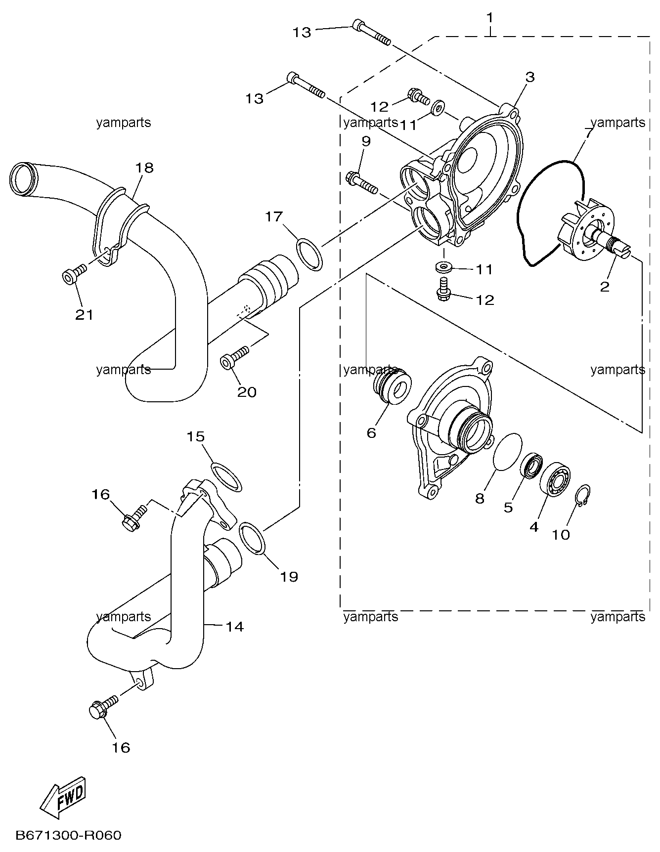 Помпа охлаждения