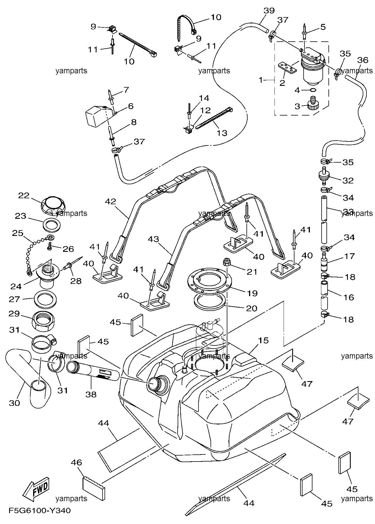 Бак топливный