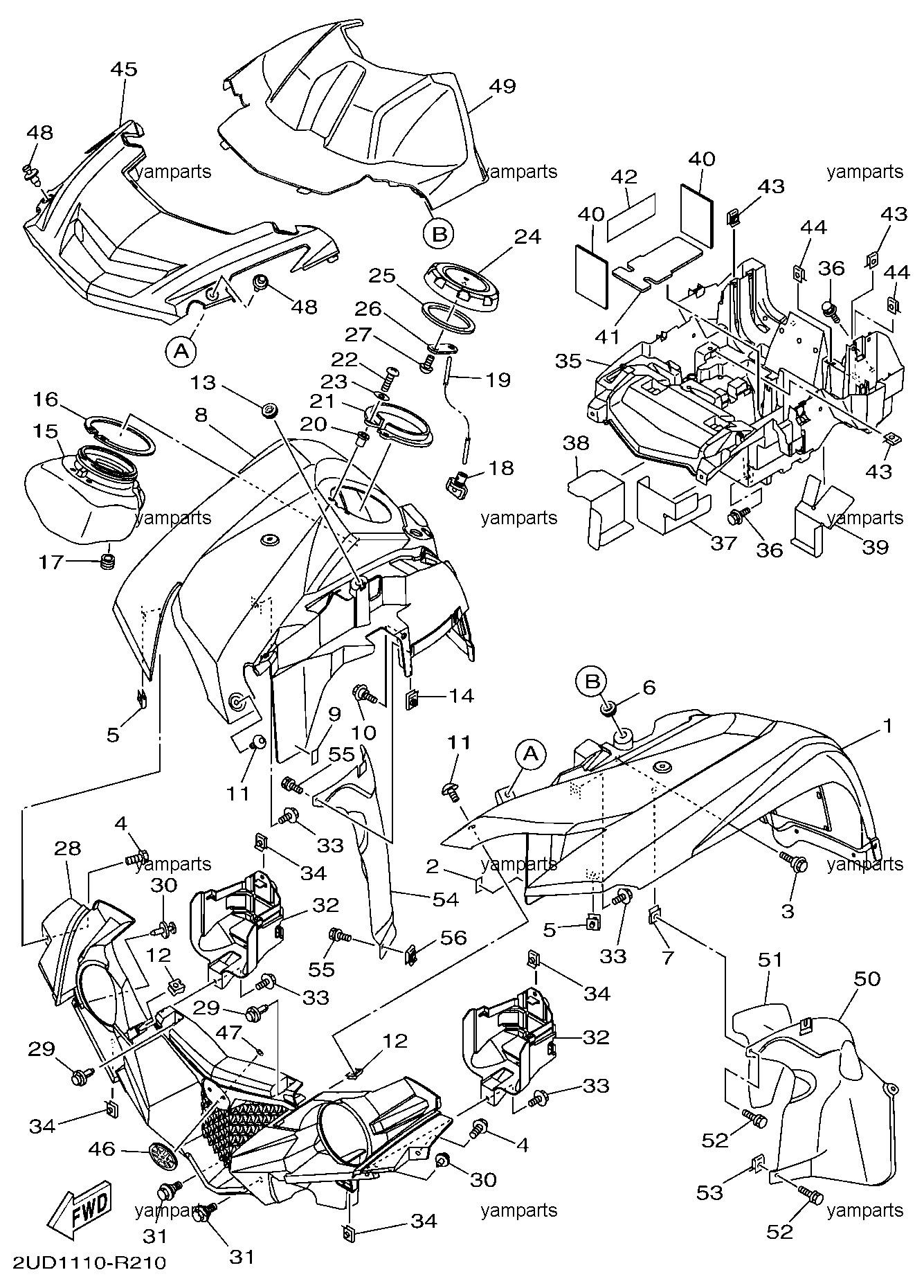 Передние детали кузова