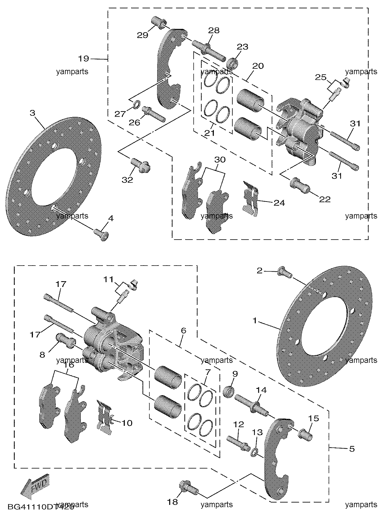 Тормоза задние