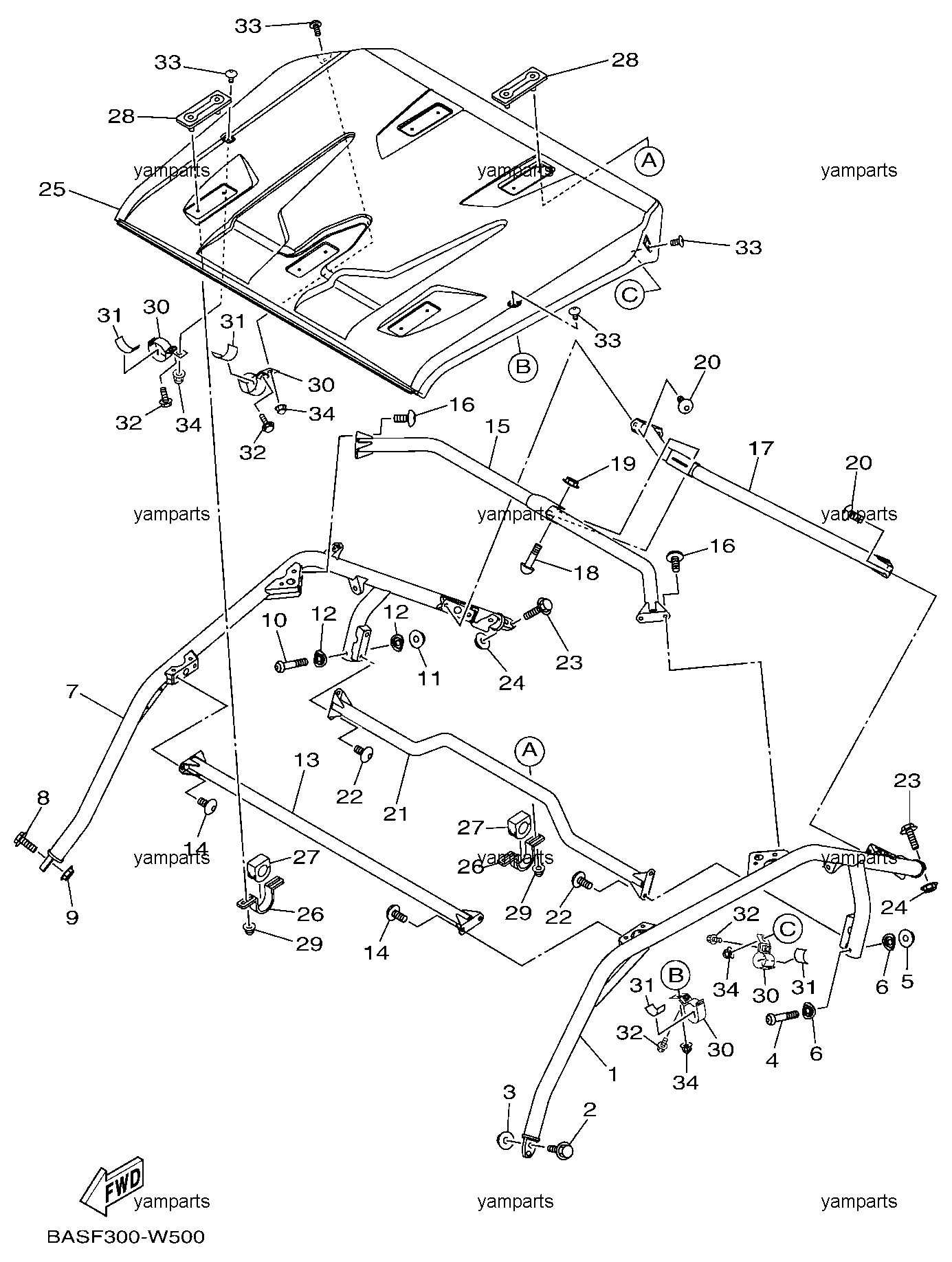 Защита верхняя (крыша)