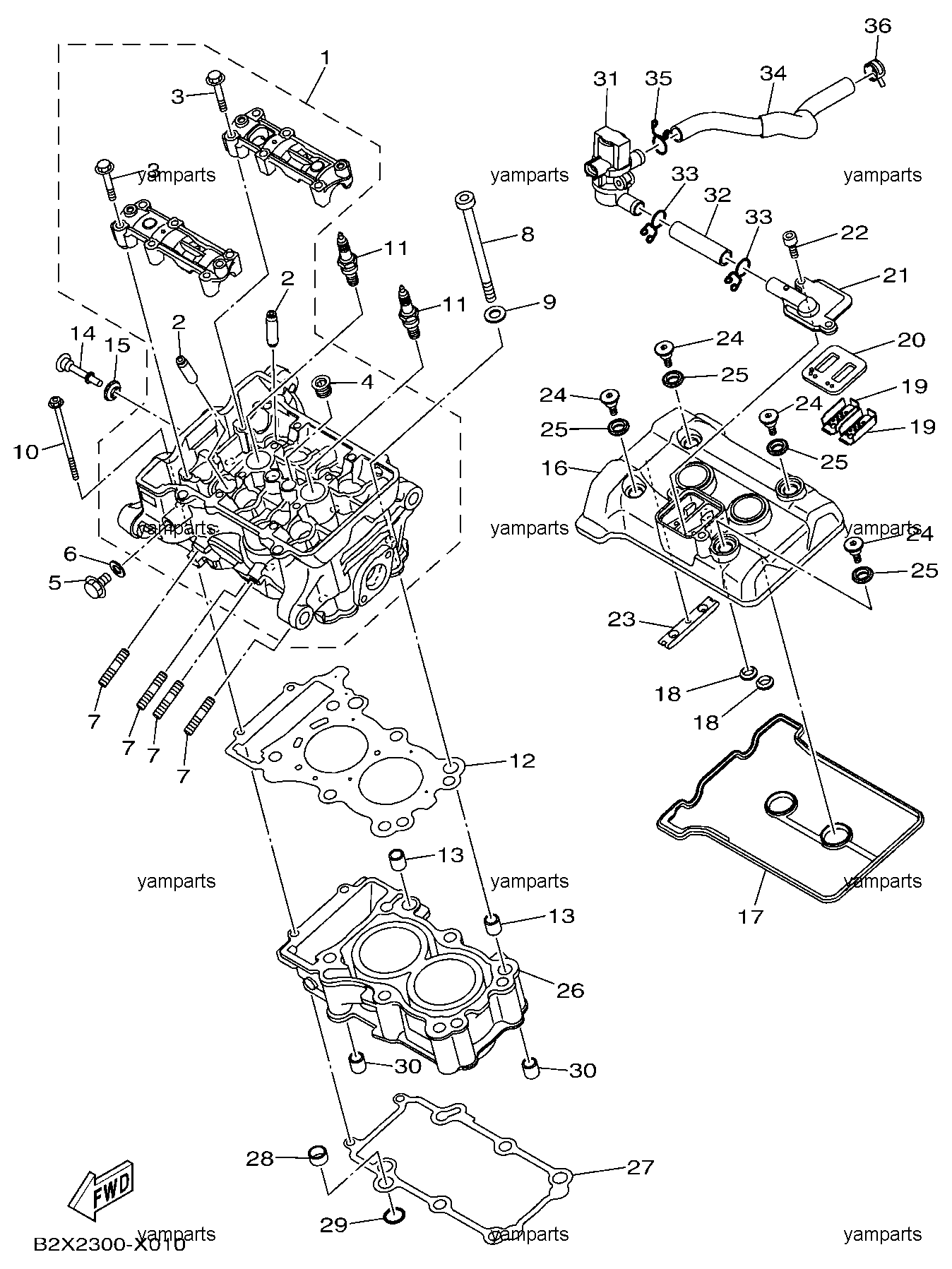 Головка блока, блок цилиндров