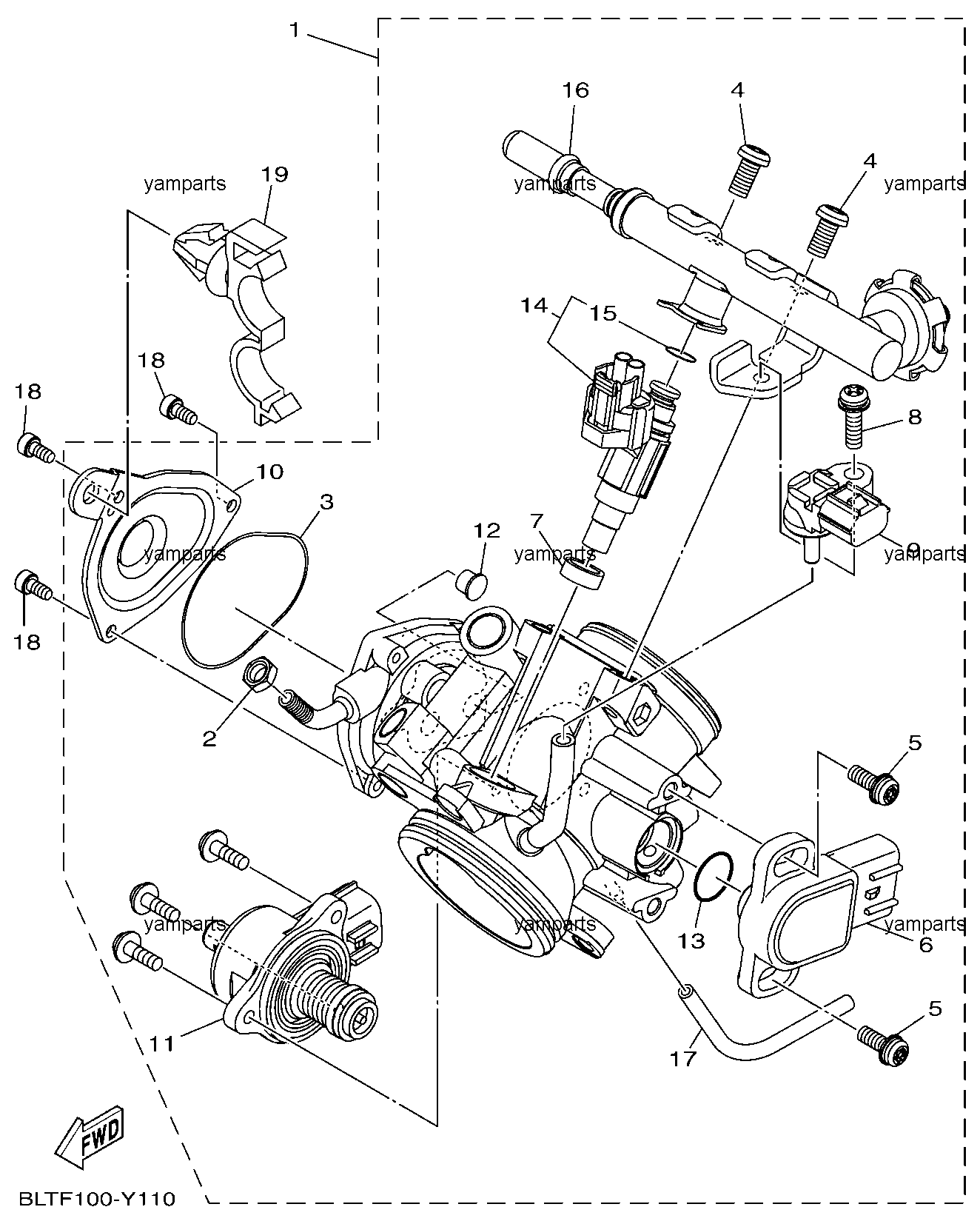 Заслонка, инжектор