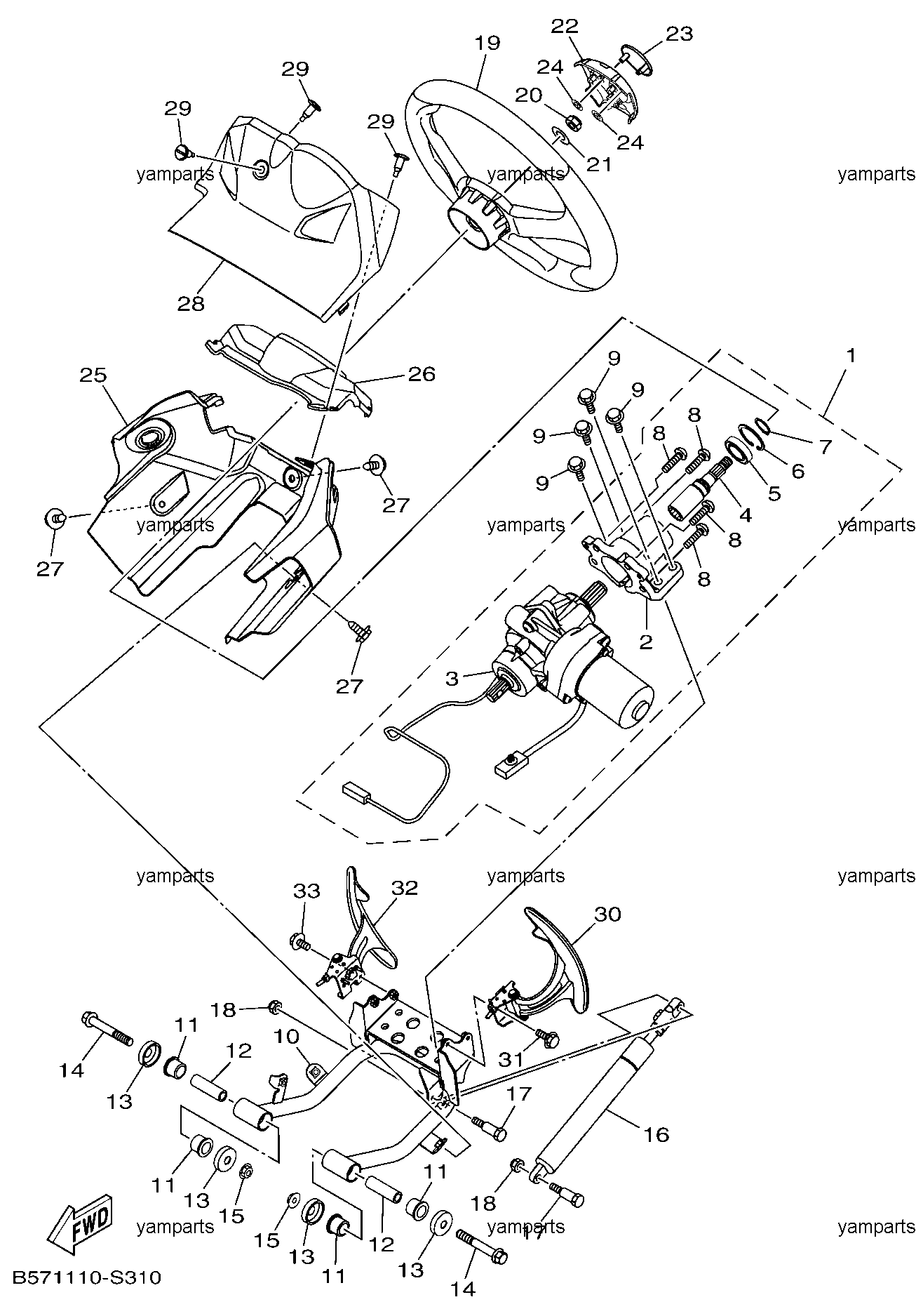 Управление рулевое (руль, усилитель)