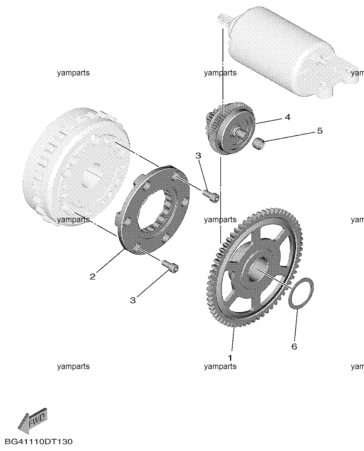 Сцепление стартера