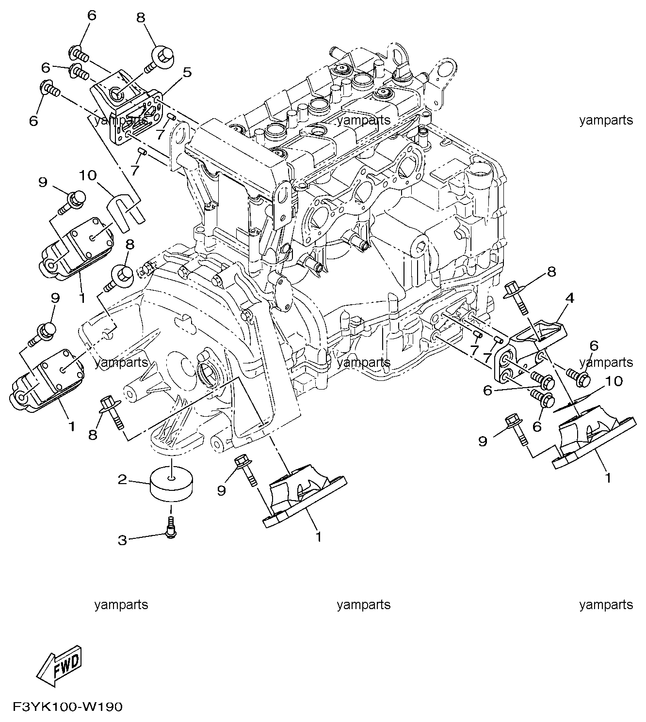Подушки крепления двигателя
