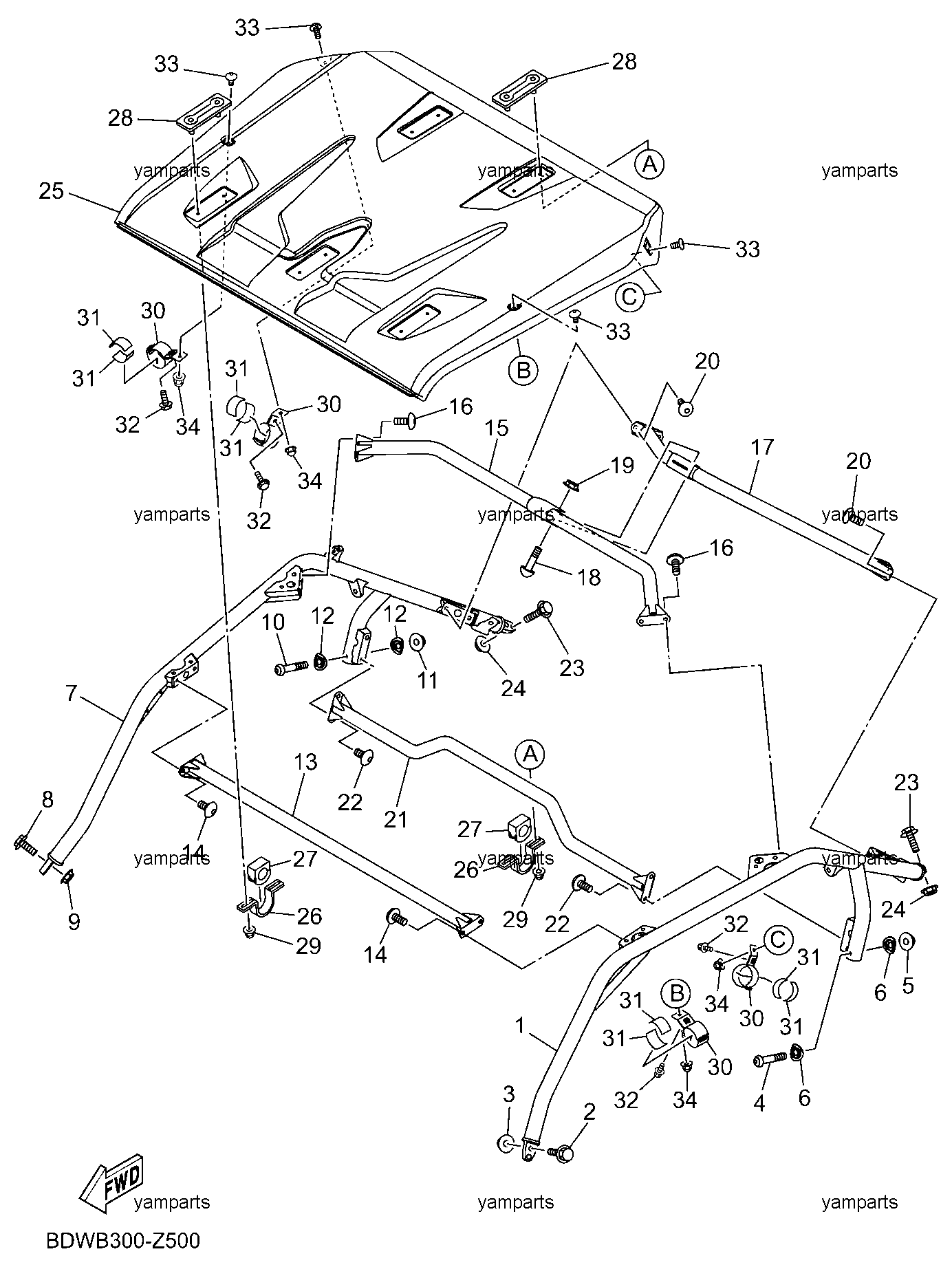 Защита верхняя (крыша)