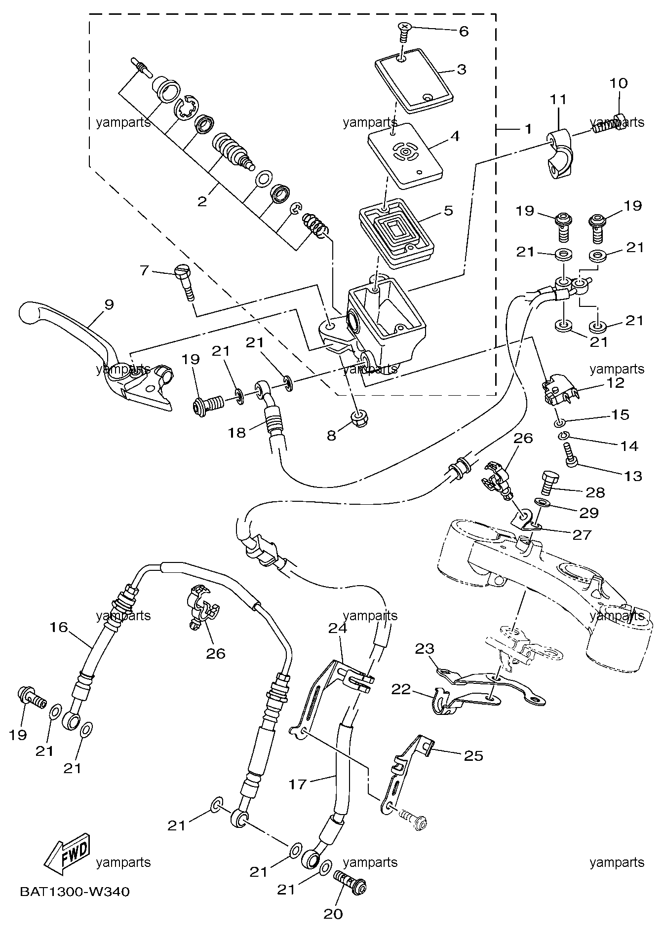 Цилиндр тормозной главный