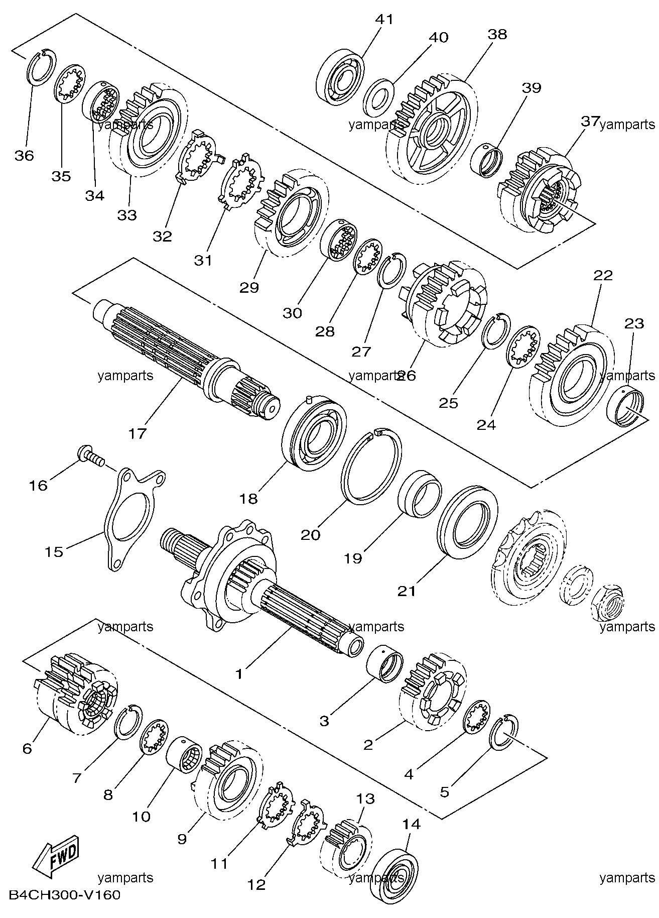 Шестерни коробки передач