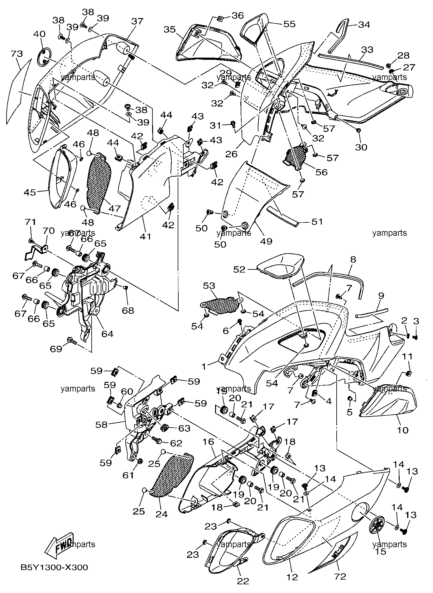 Обвес топливного бака