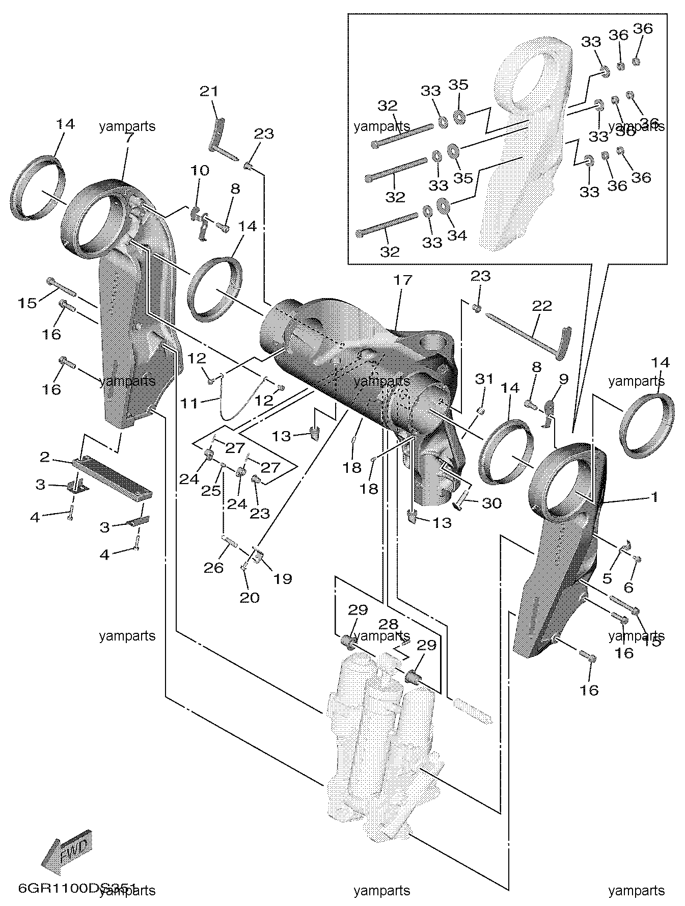 Подвеска двигателя 1