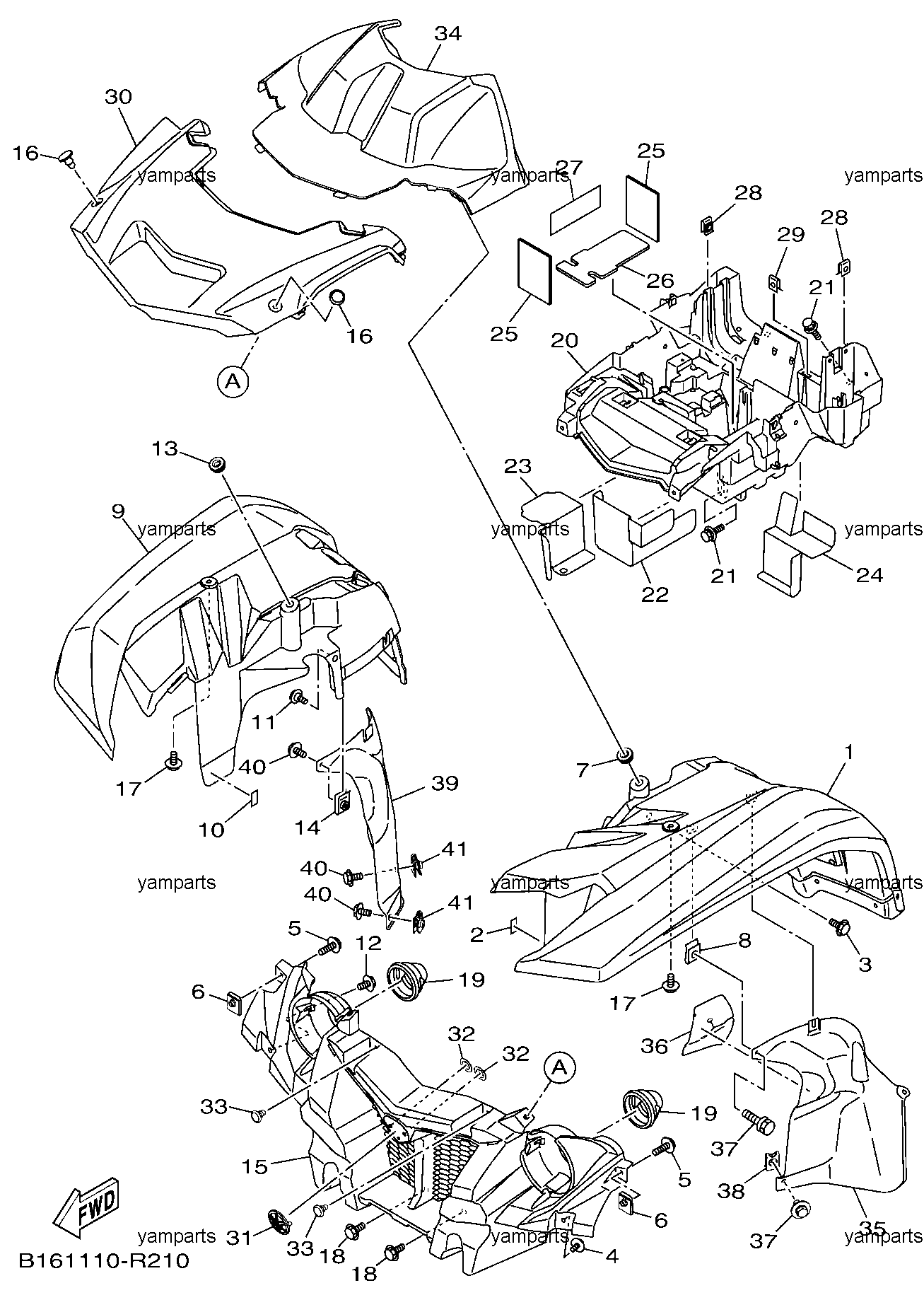 Передние детали кузова