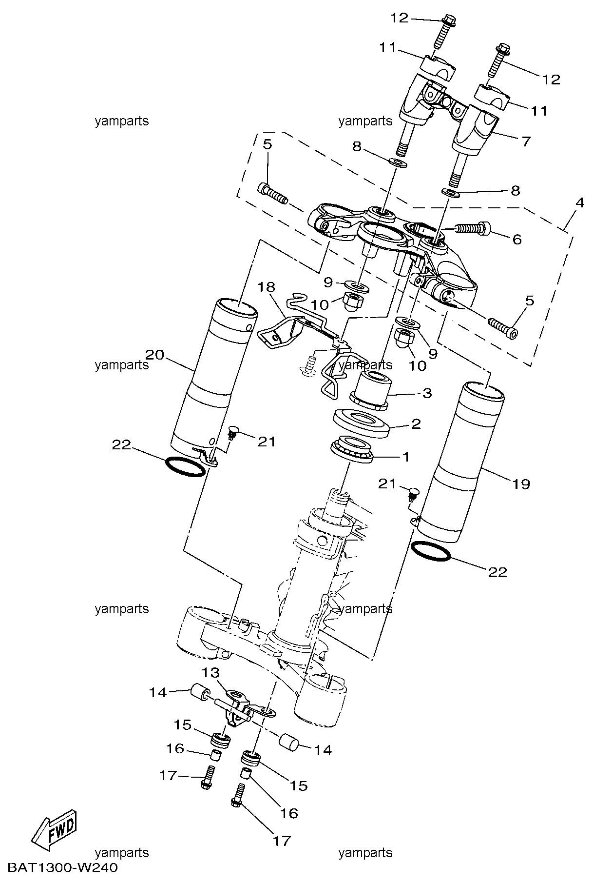 Траверса (основание руля)