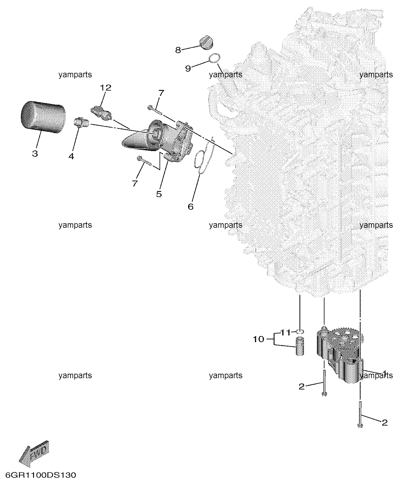 Насос масляный, фильтр