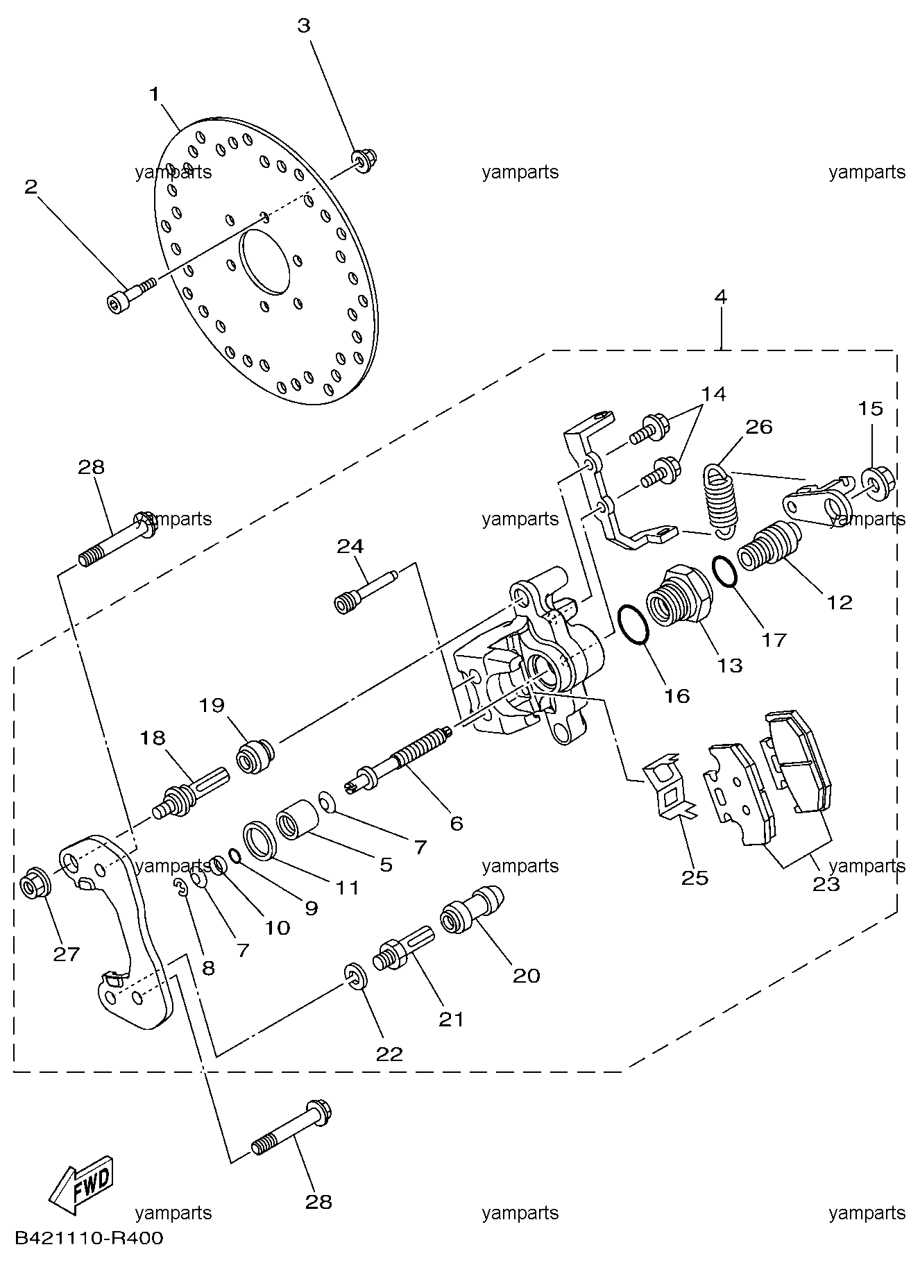 Тормоз стояночный