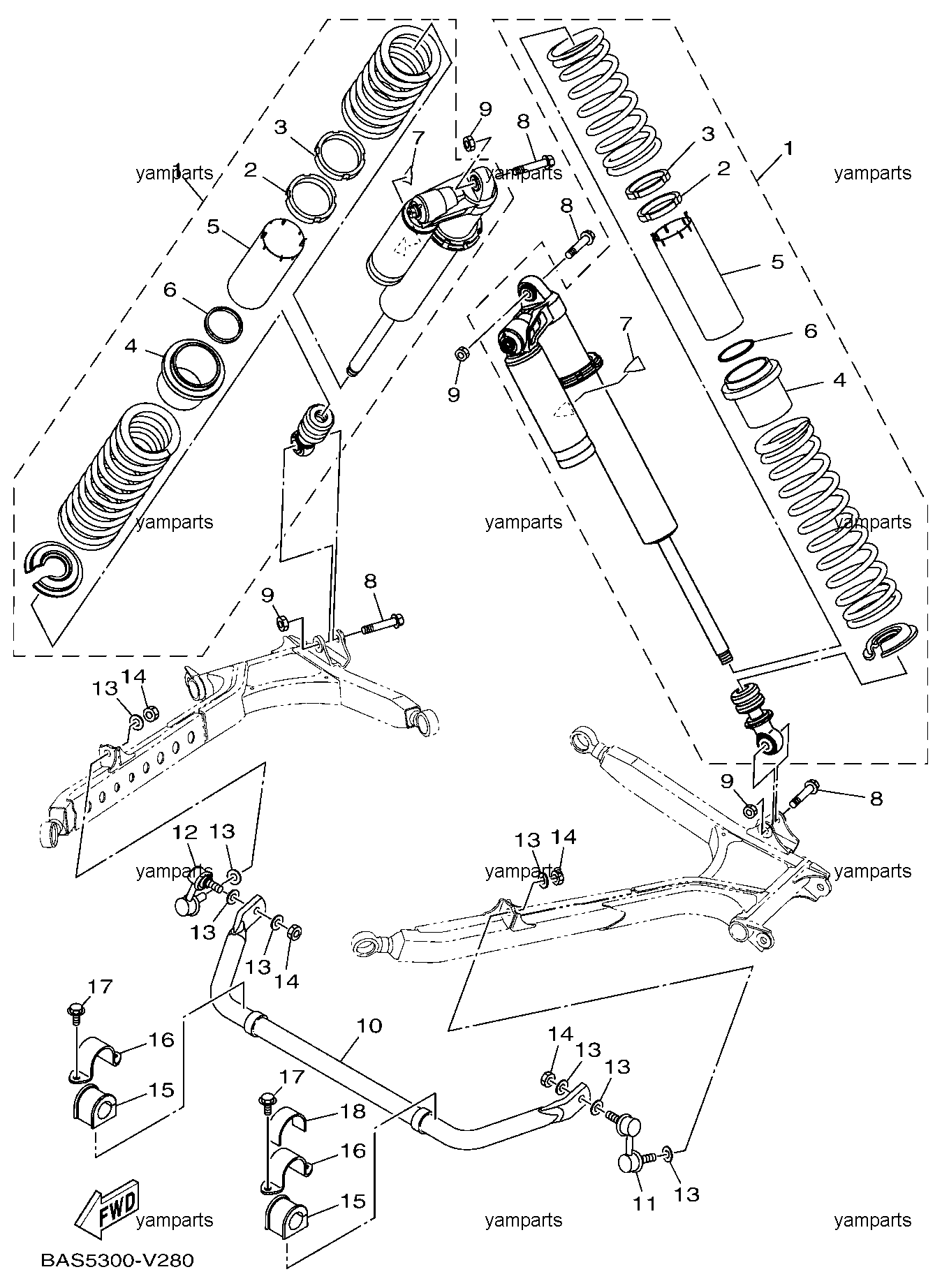Амортизаторы задние