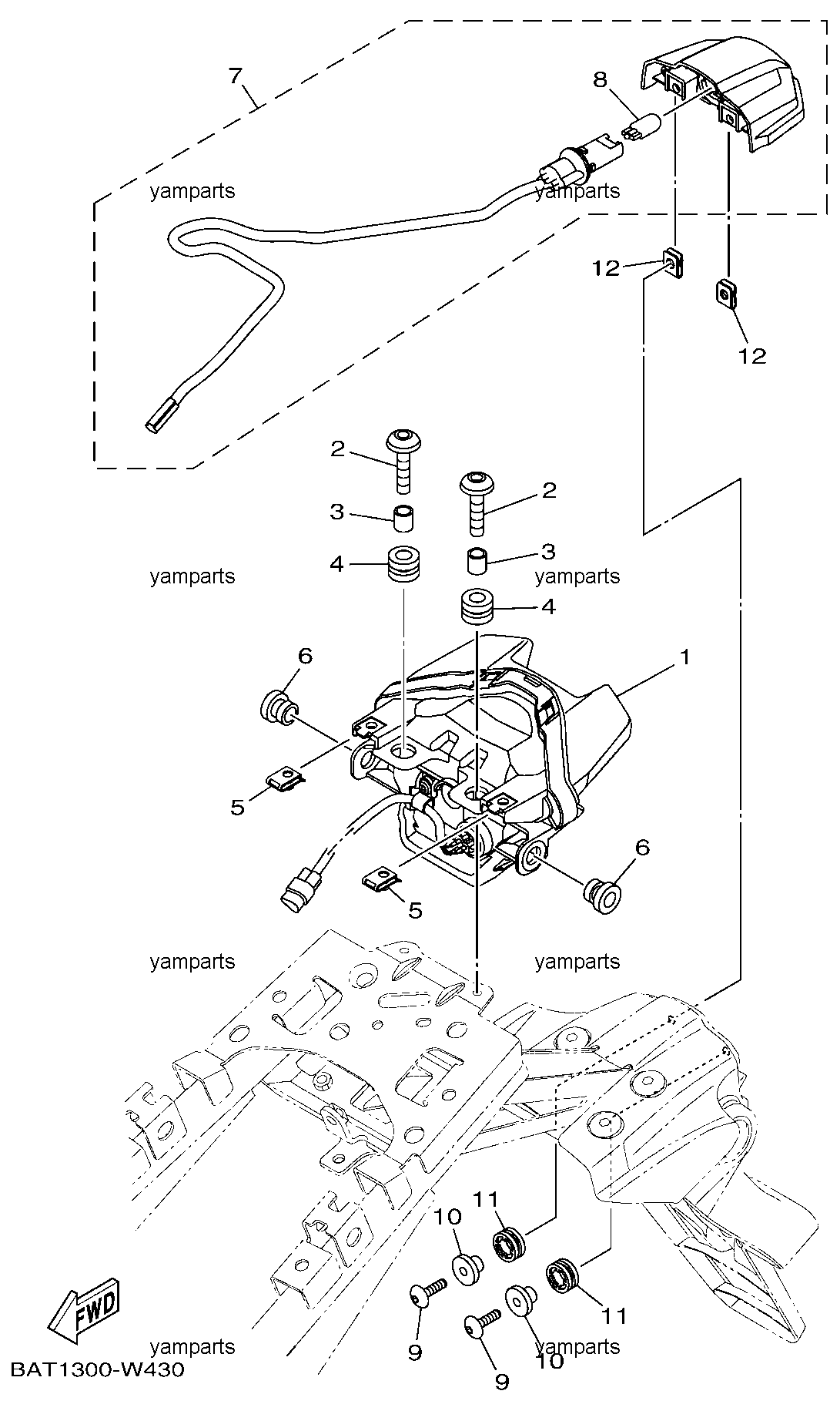 Фонарь задний (сигнал "стоп")