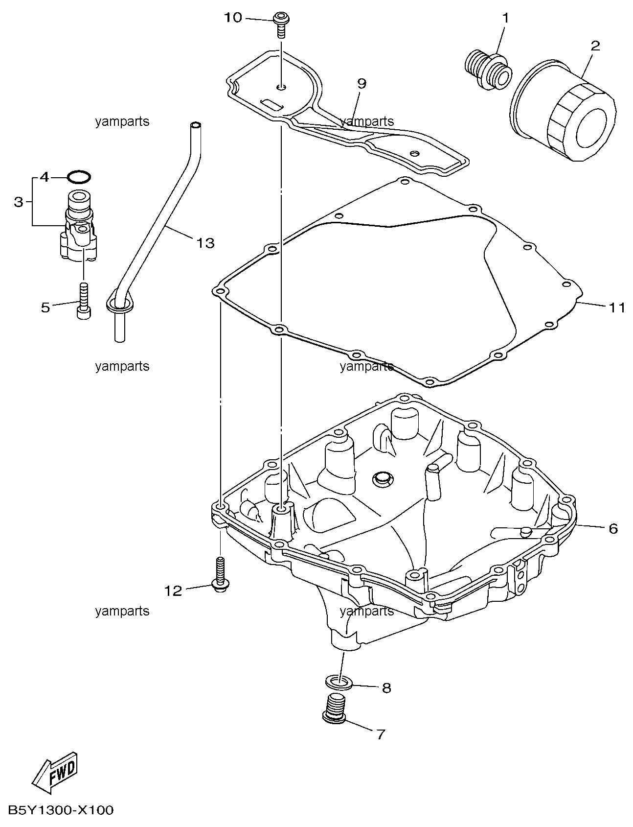 Поддон масляный, фильтр