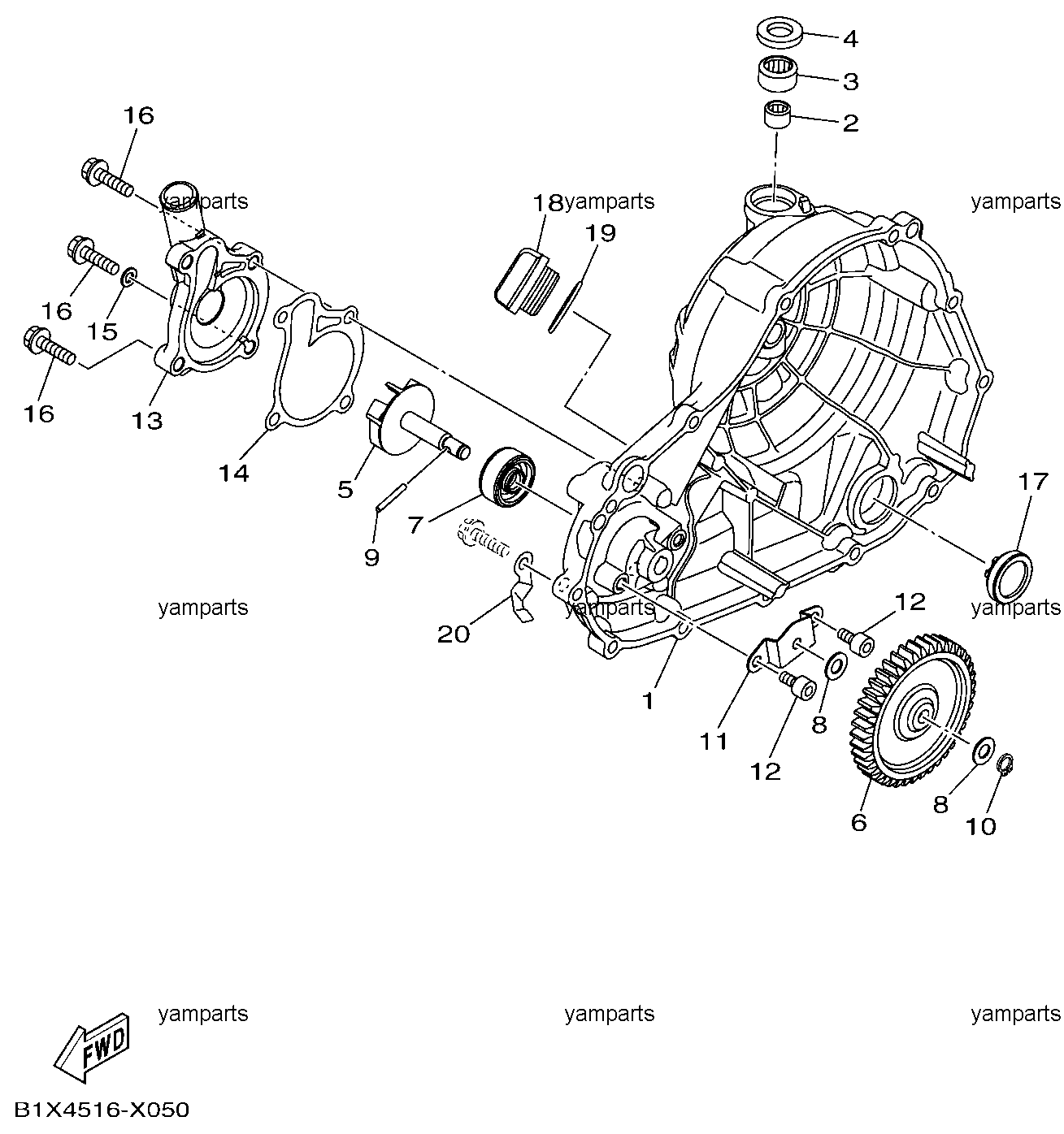 Помпа охлаждения
