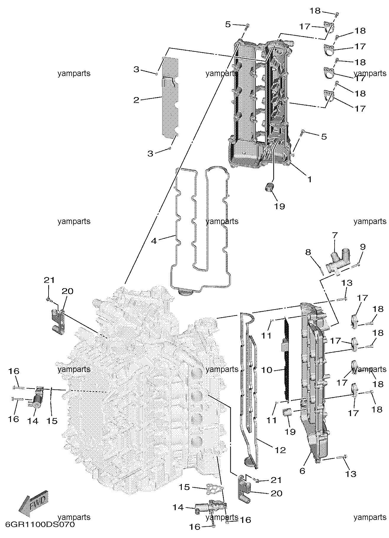 Крышки головок блока