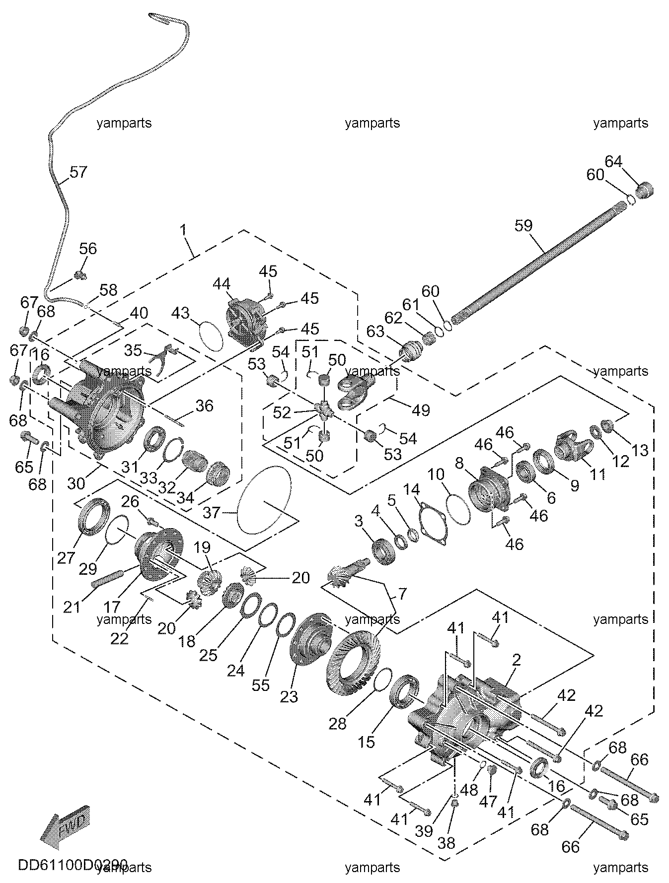 Редуктор передний