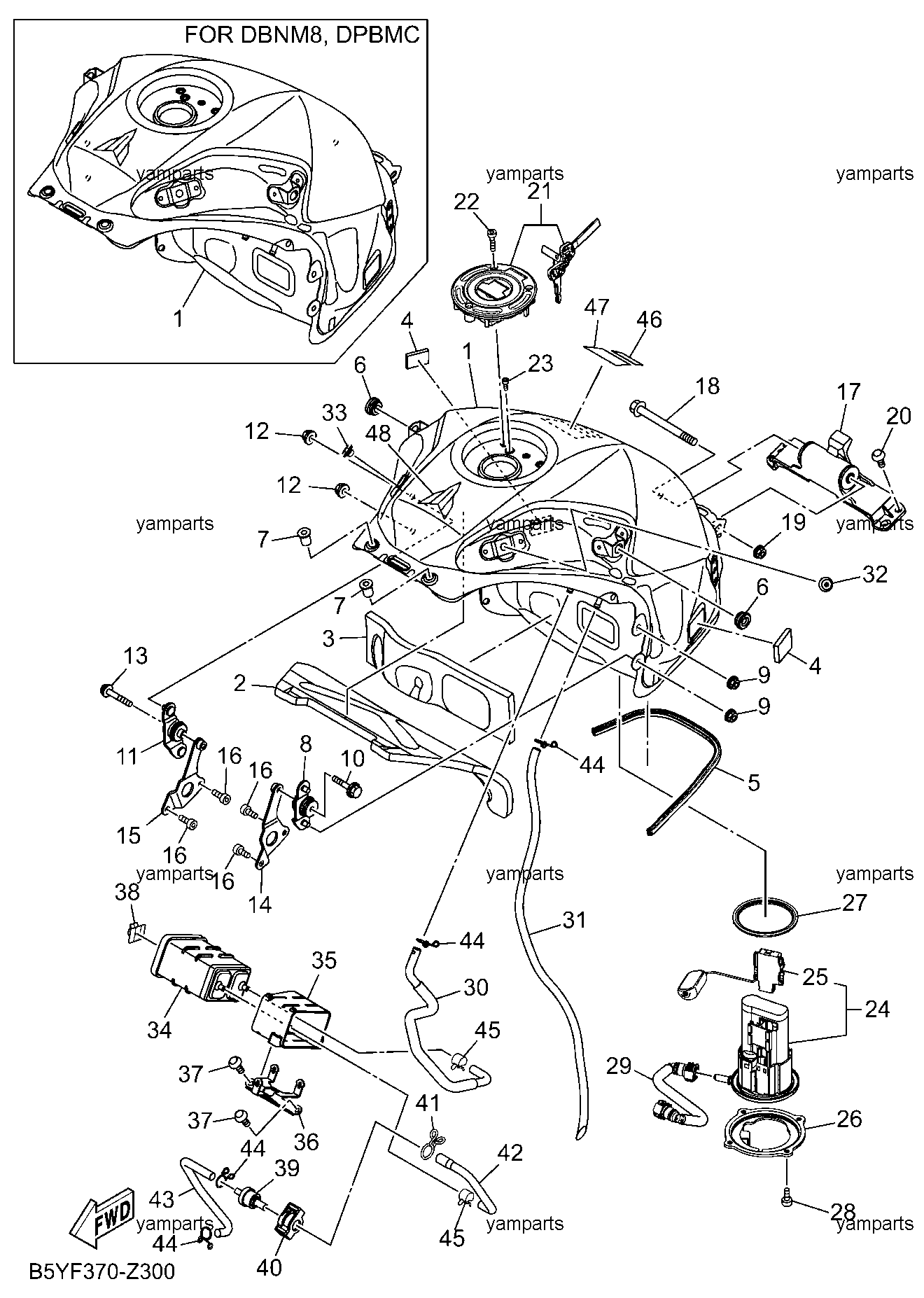 Бак топливный