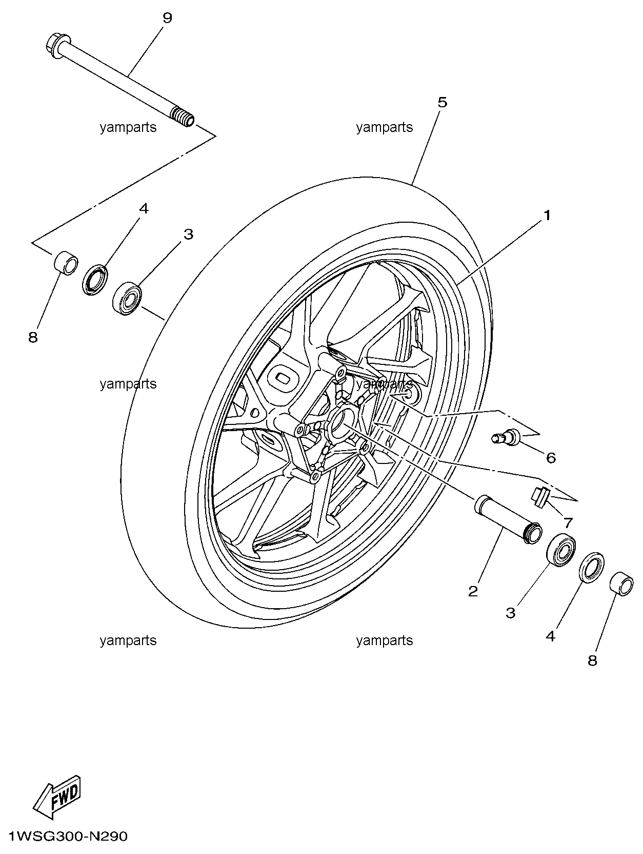 Колесо переднее