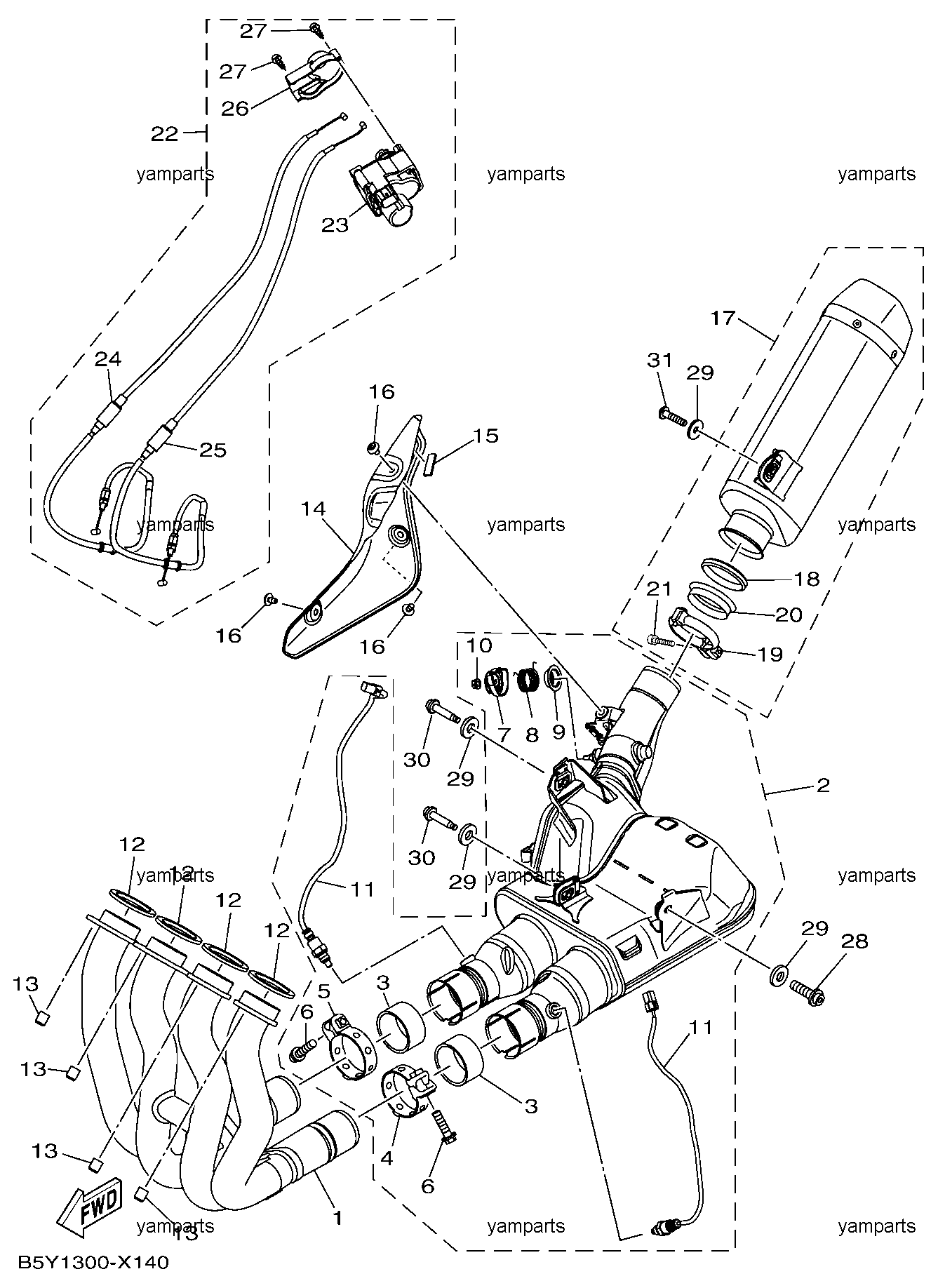 Детали выхлопа