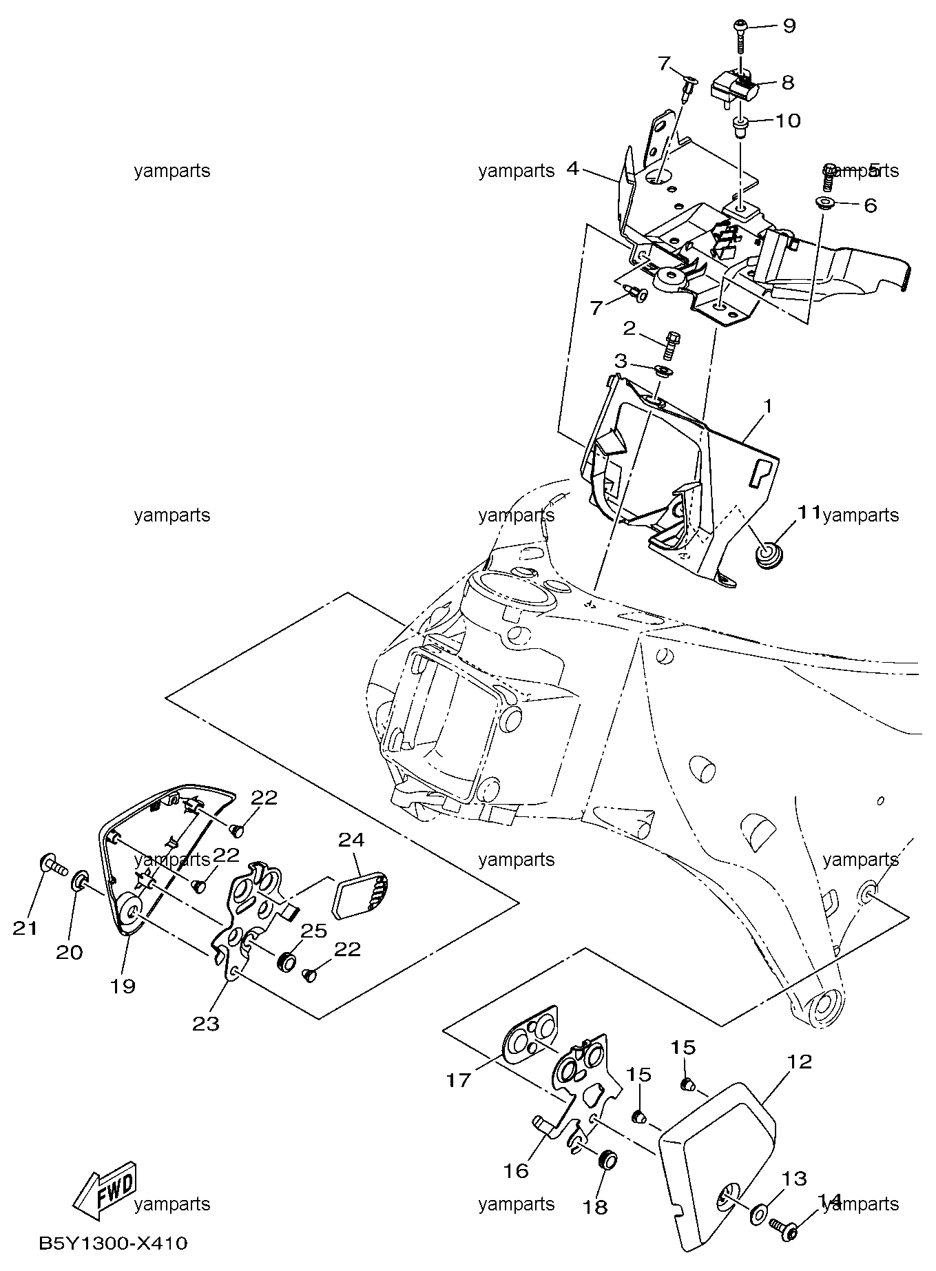 Обвес фары 2