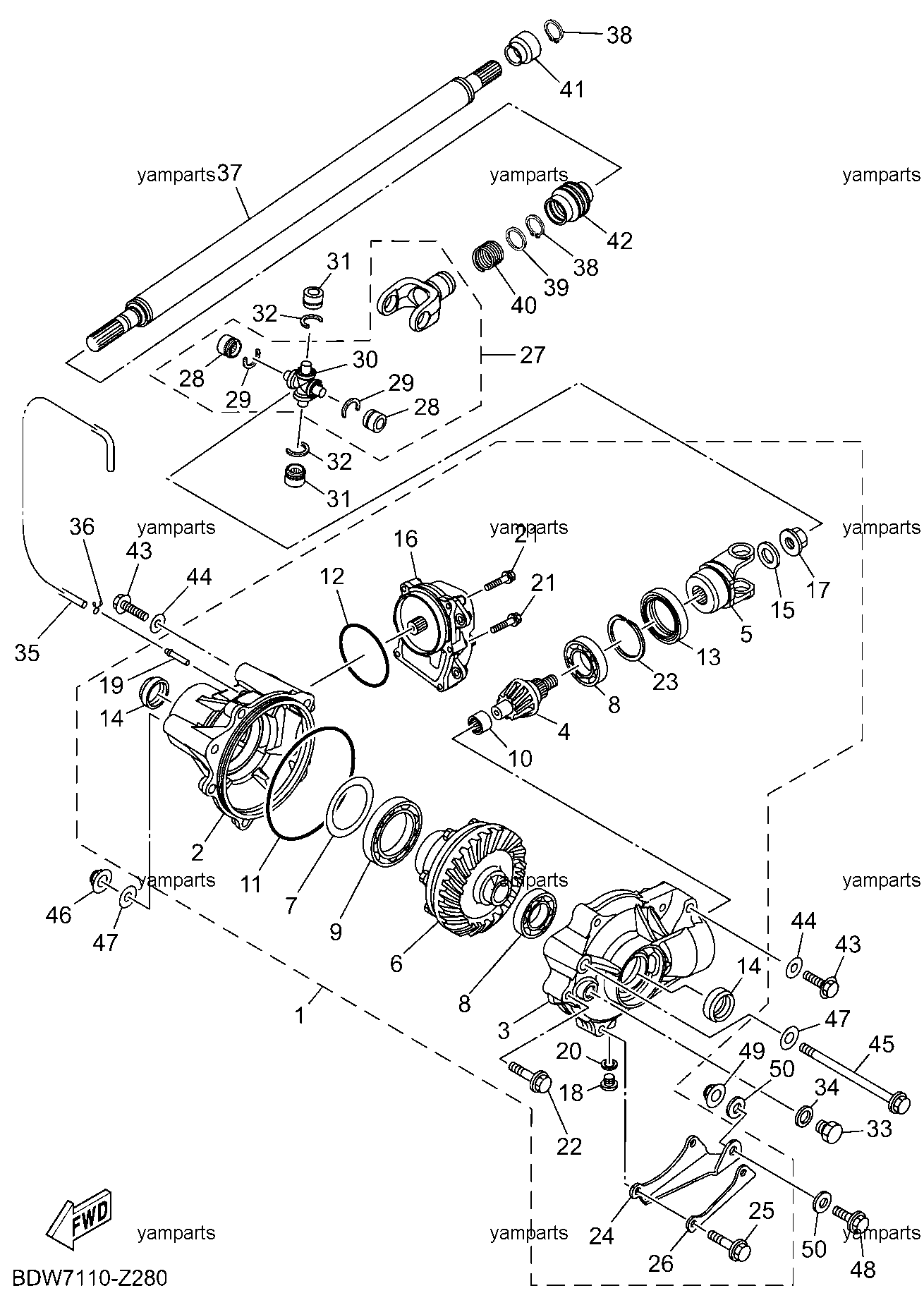 Редуктор передний