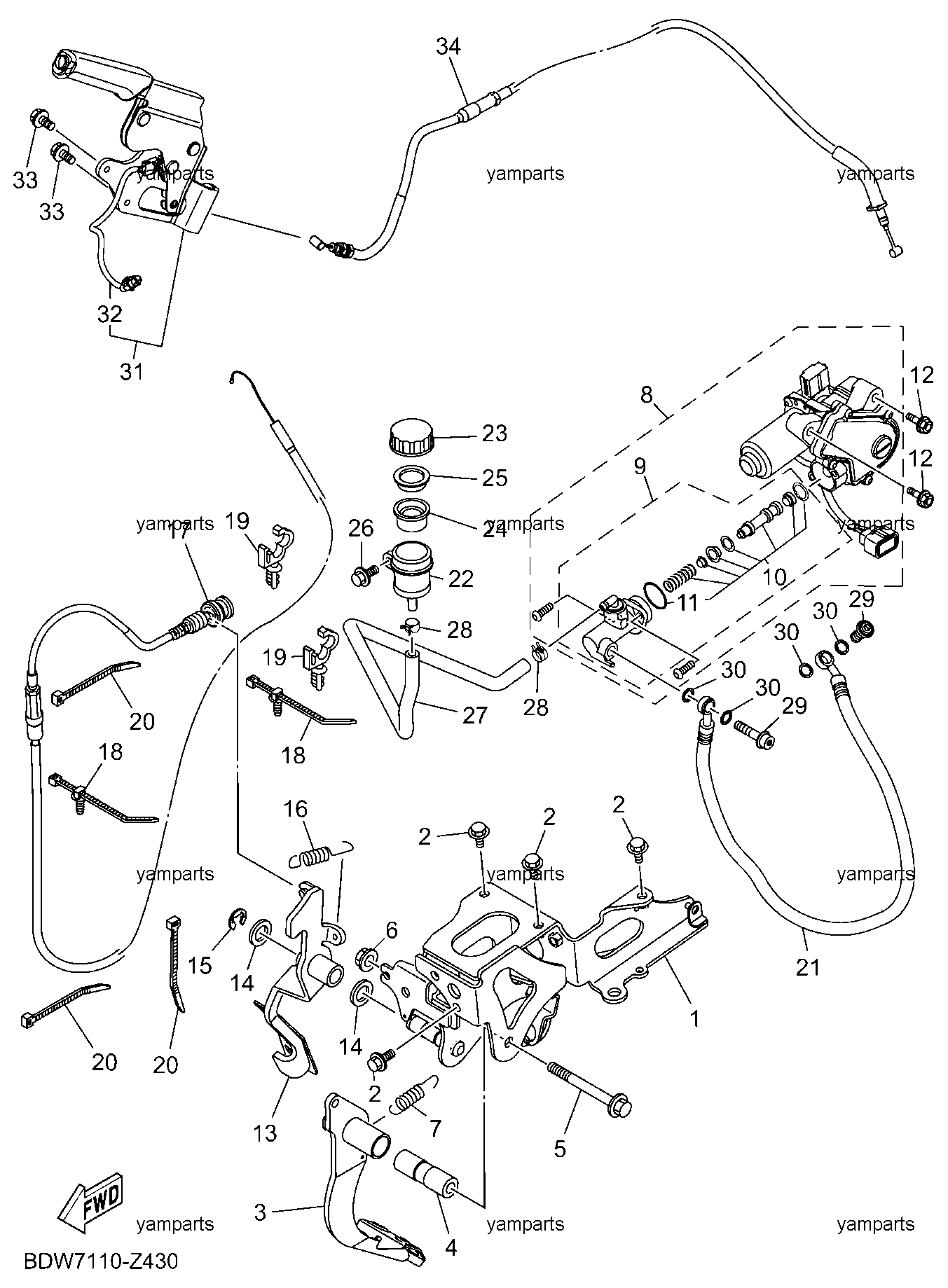 Детали сцепления, педали, "ручник"