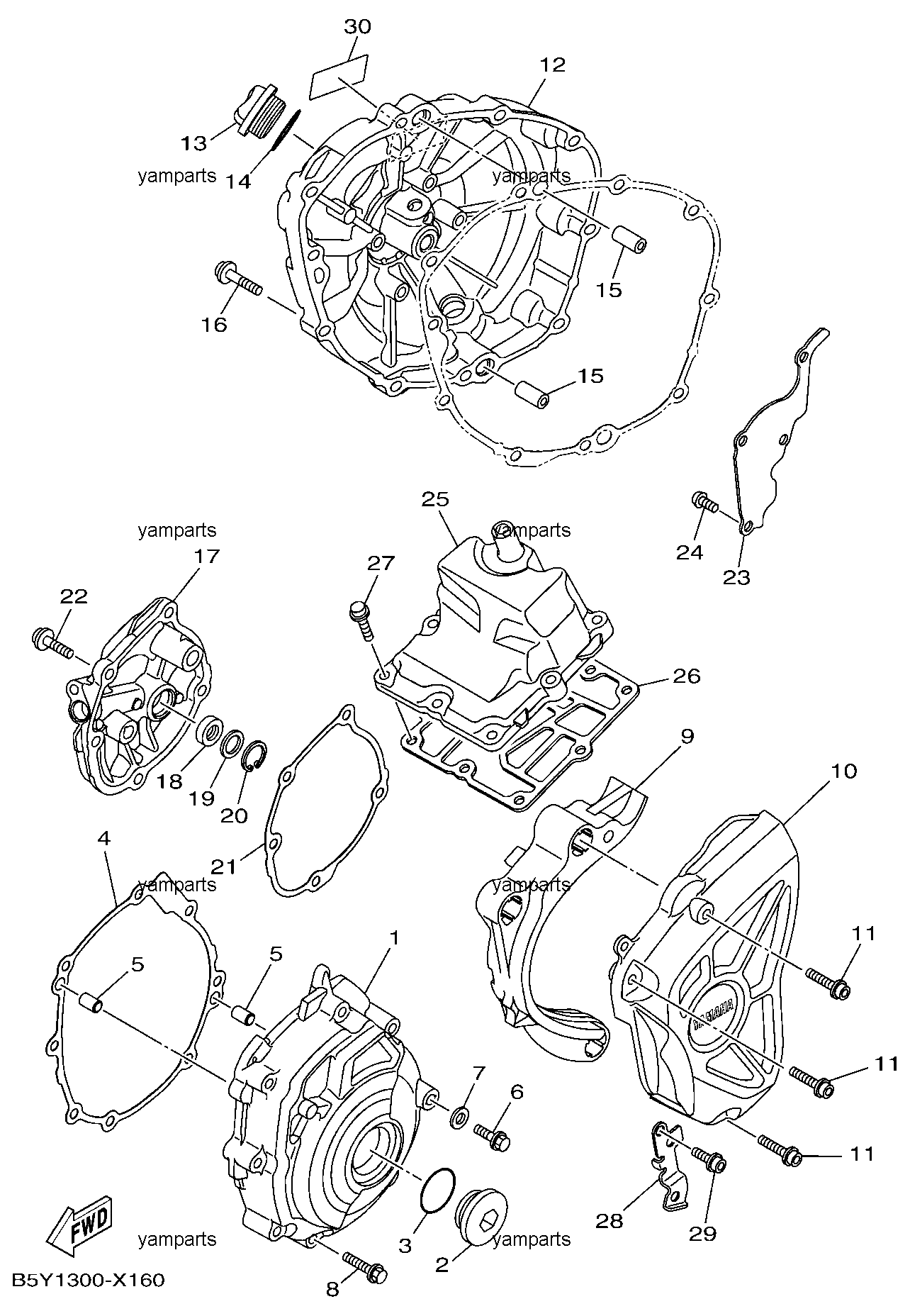 Крышки картера
