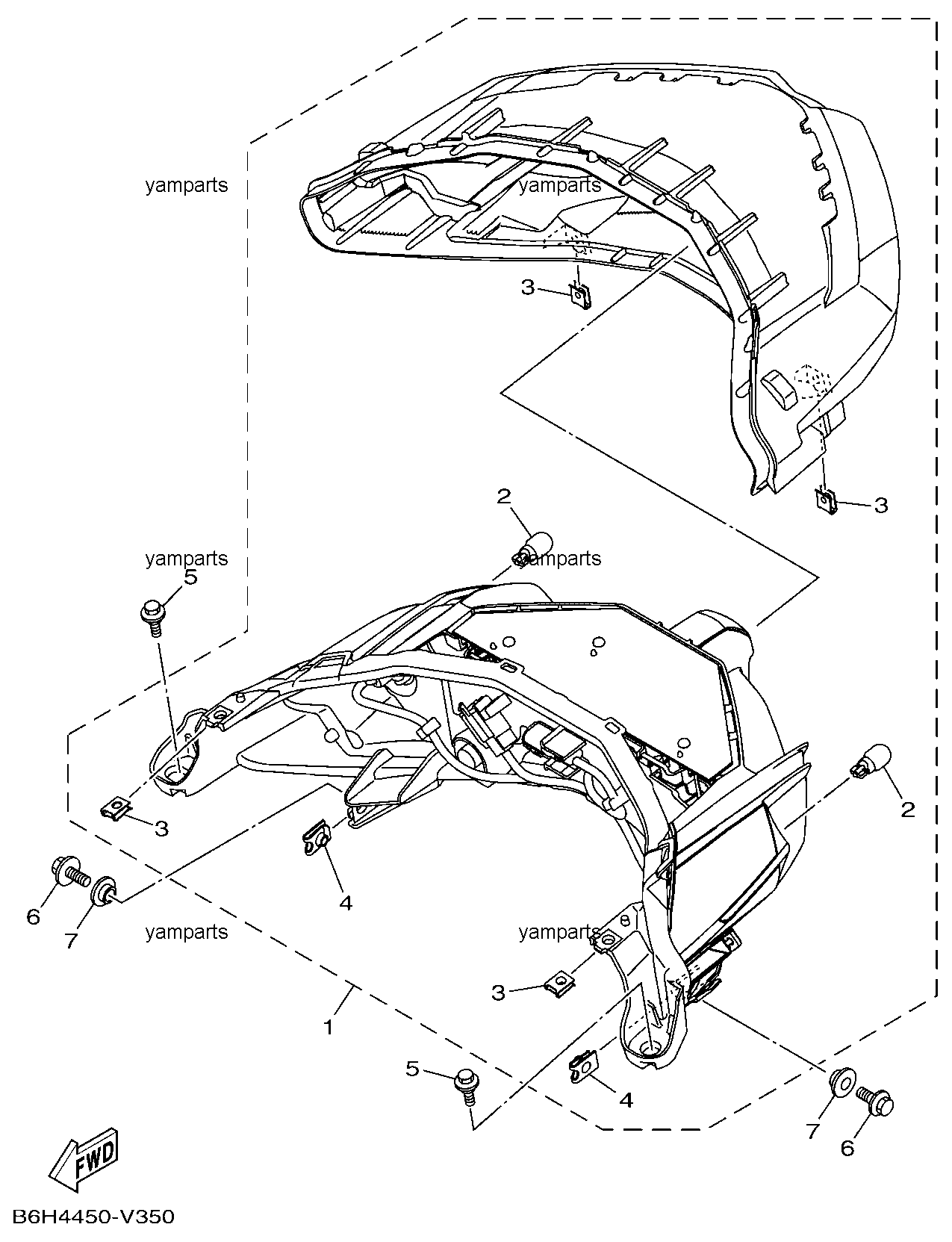 Фонарь задний (сигнал "стоп")